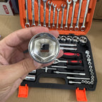 61-Pcs Professional Chrome Vanadium Socket & Wrench Tool Set German