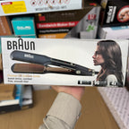 Lot Imported Braun Power Of Active Ions Hair Straightener BR-7004W