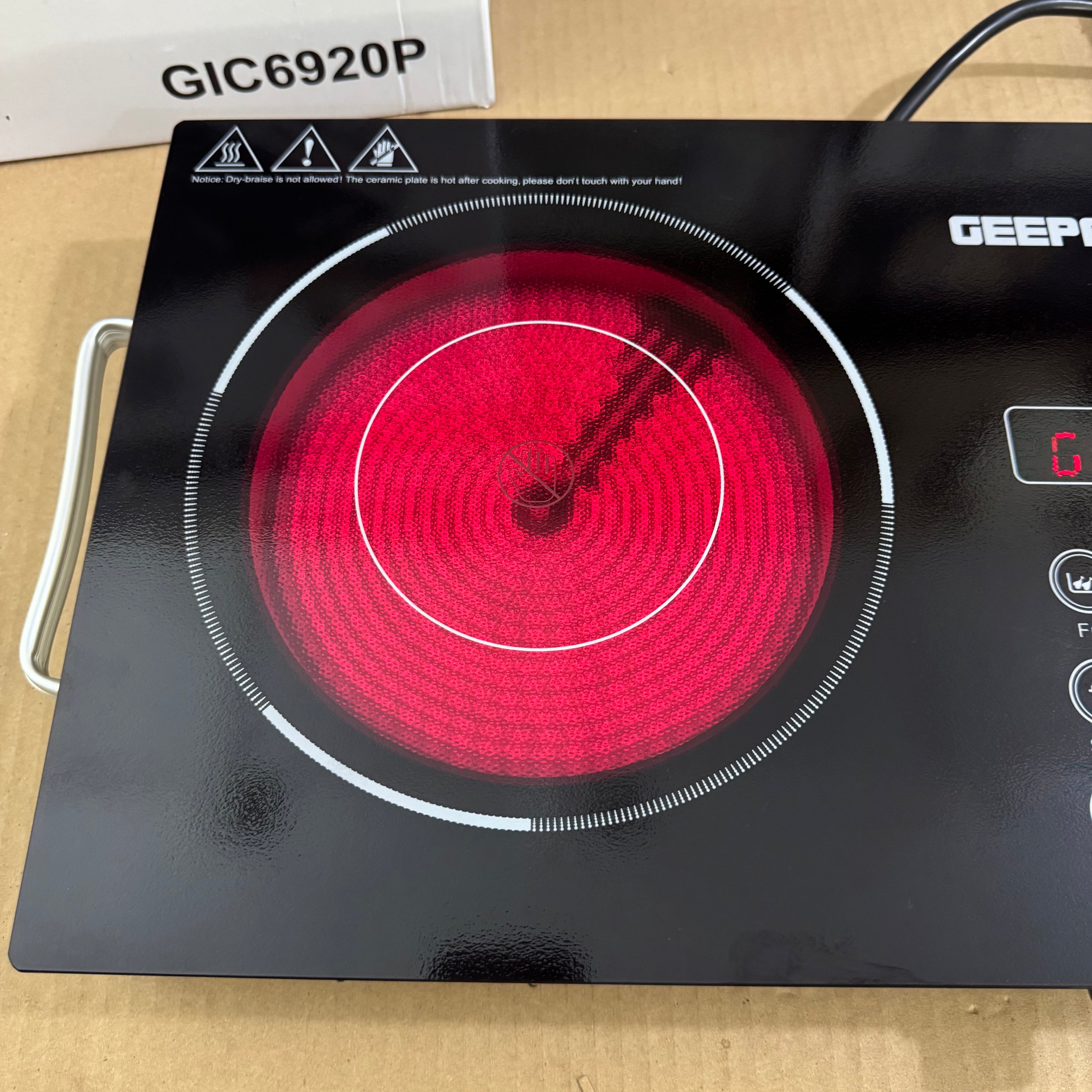 Geepas 2600W Digital Infrared Cooker GIC6920P – Heavy Duty 6months warranty