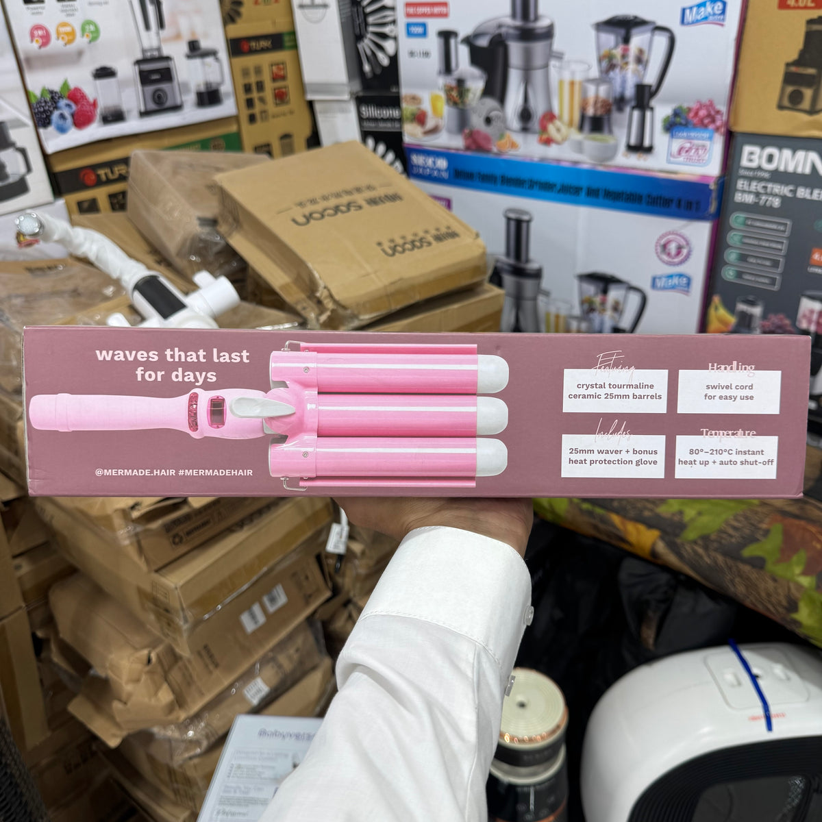 Mermaid Hair Mini Waver – Professional Hair Crimper for Bouncy Waves