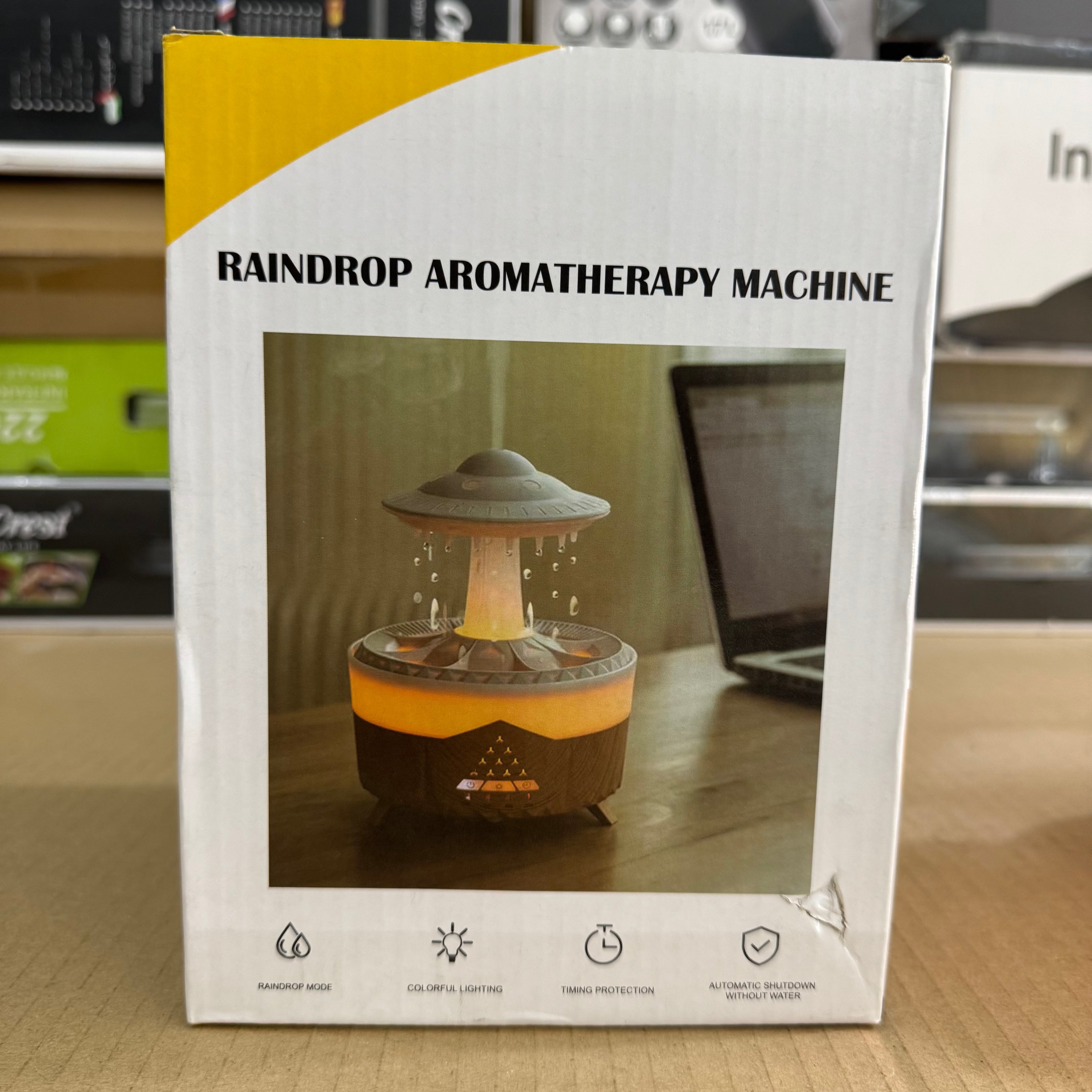 Raindrop UFO Aromatherapy Humidifier & Diffuser - Model V26 Lot Imported