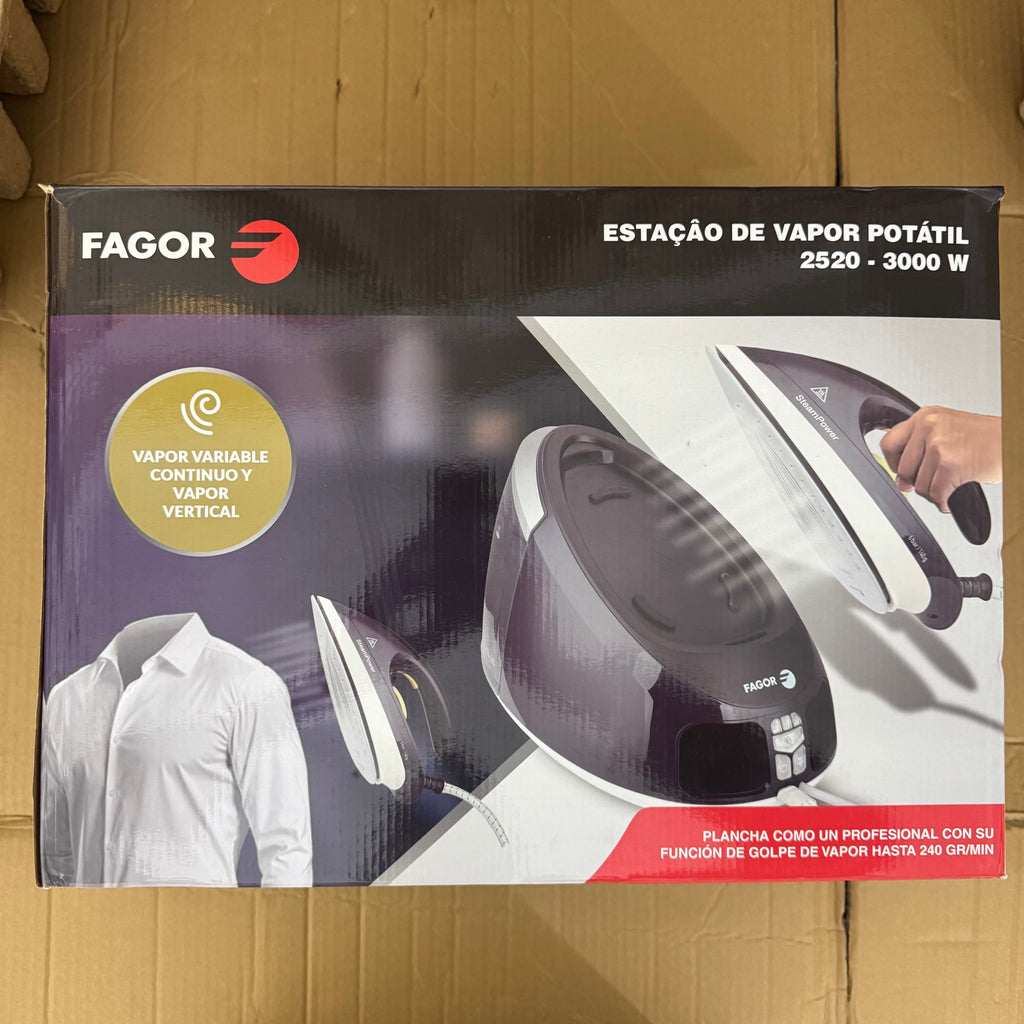 Fagor 1.7L Portable Ironing System with Anti-Calc Lot Imported