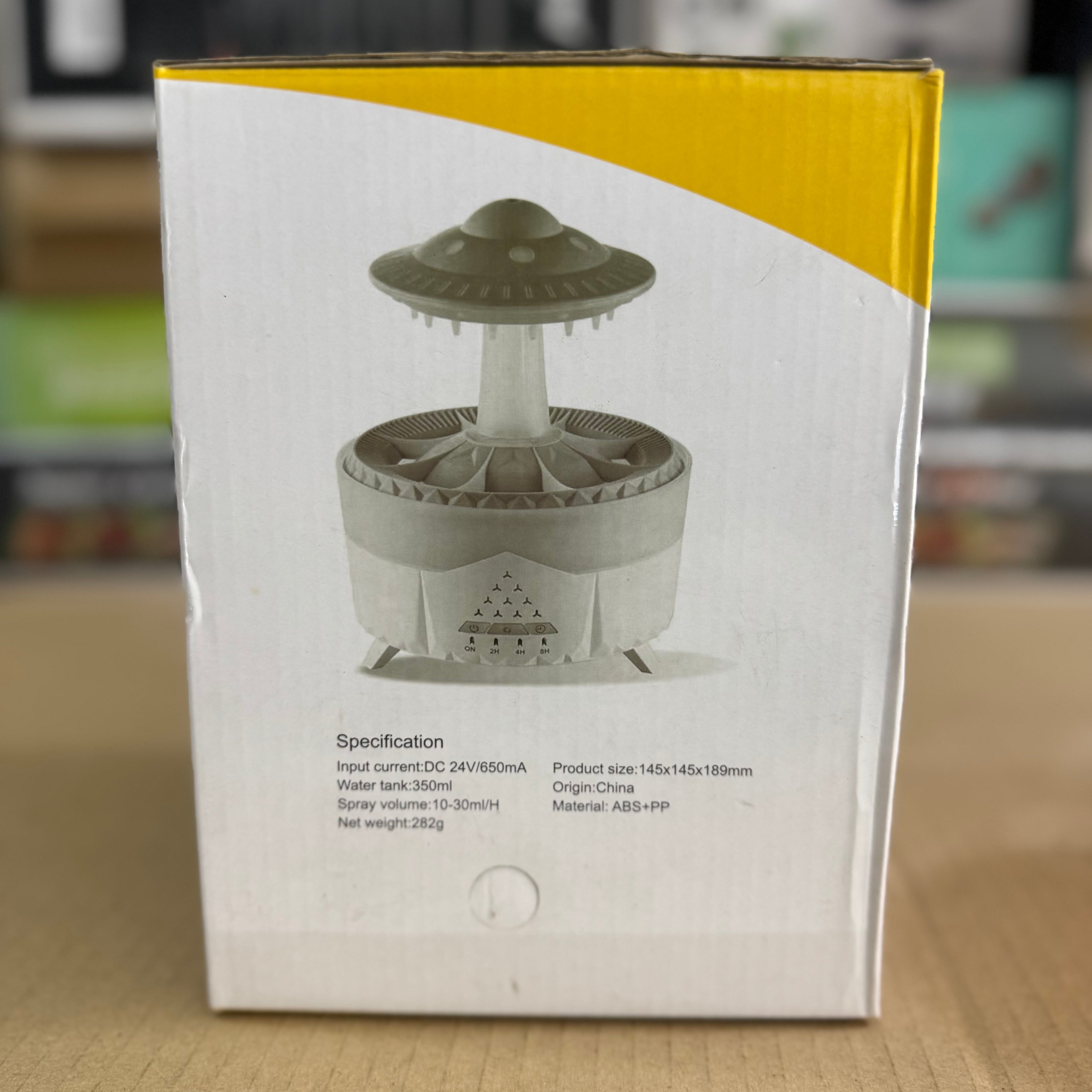 Raindrop UFO Aromatherapy Humidifier & Diffuser - Model V26 Lot Imported