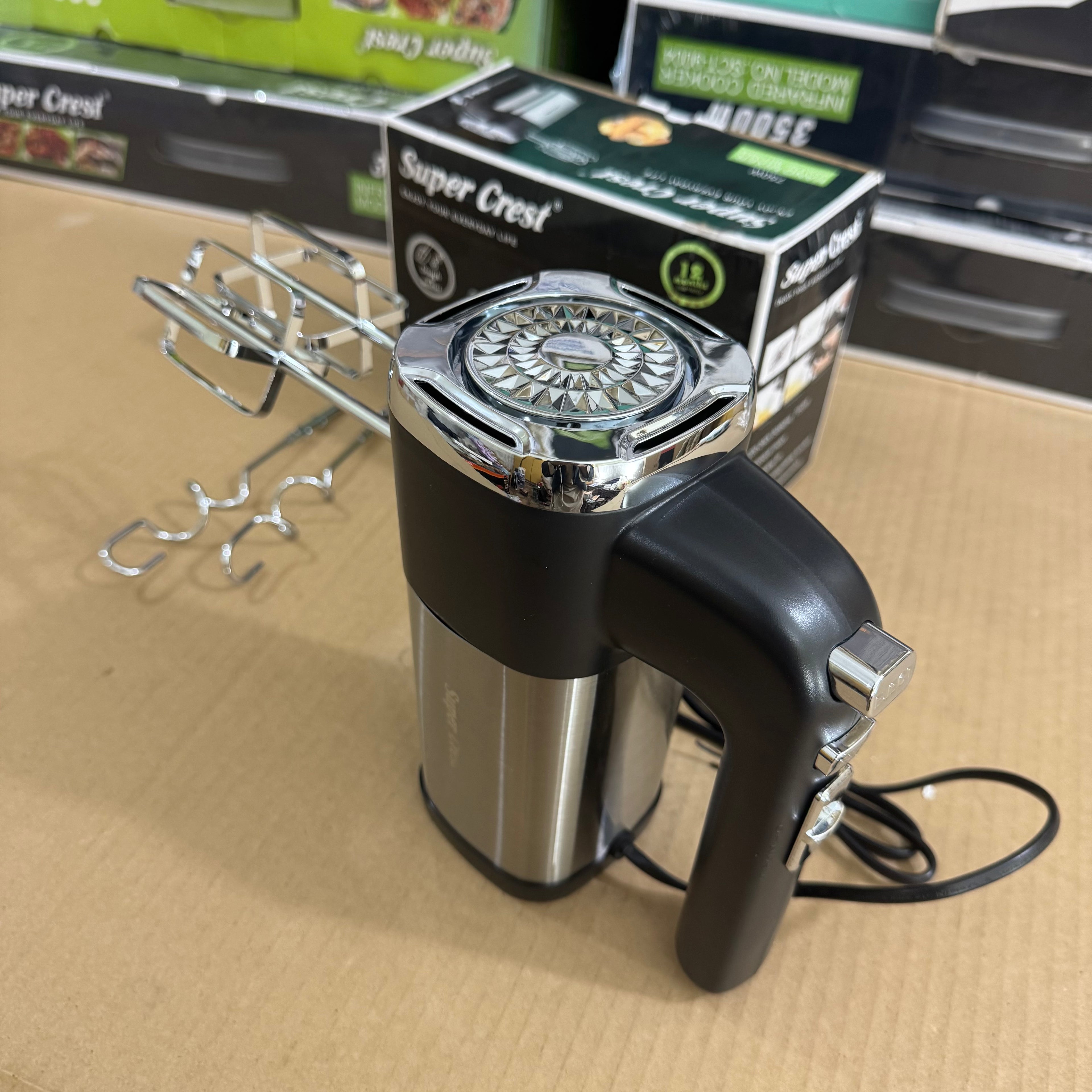 Super Crest 750W Electric Hand Mixer - Model SCT-5008 Lot Imported