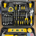 108-Piece Universal Tool Kit - Complete Home DIY Hardware Set with Carry Case German