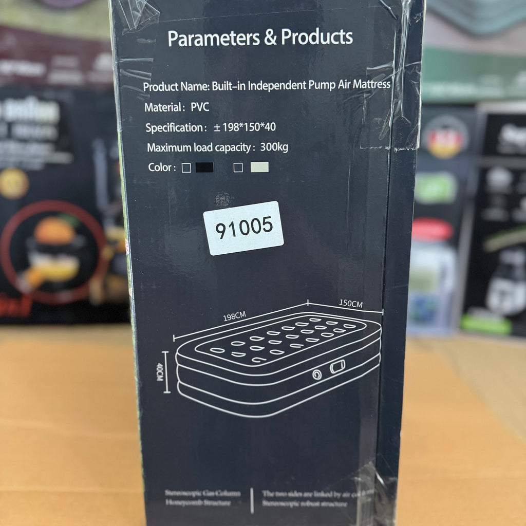 Double Size Inflatable Camping Air Bed 91005 with Electric Pump Lot Imported