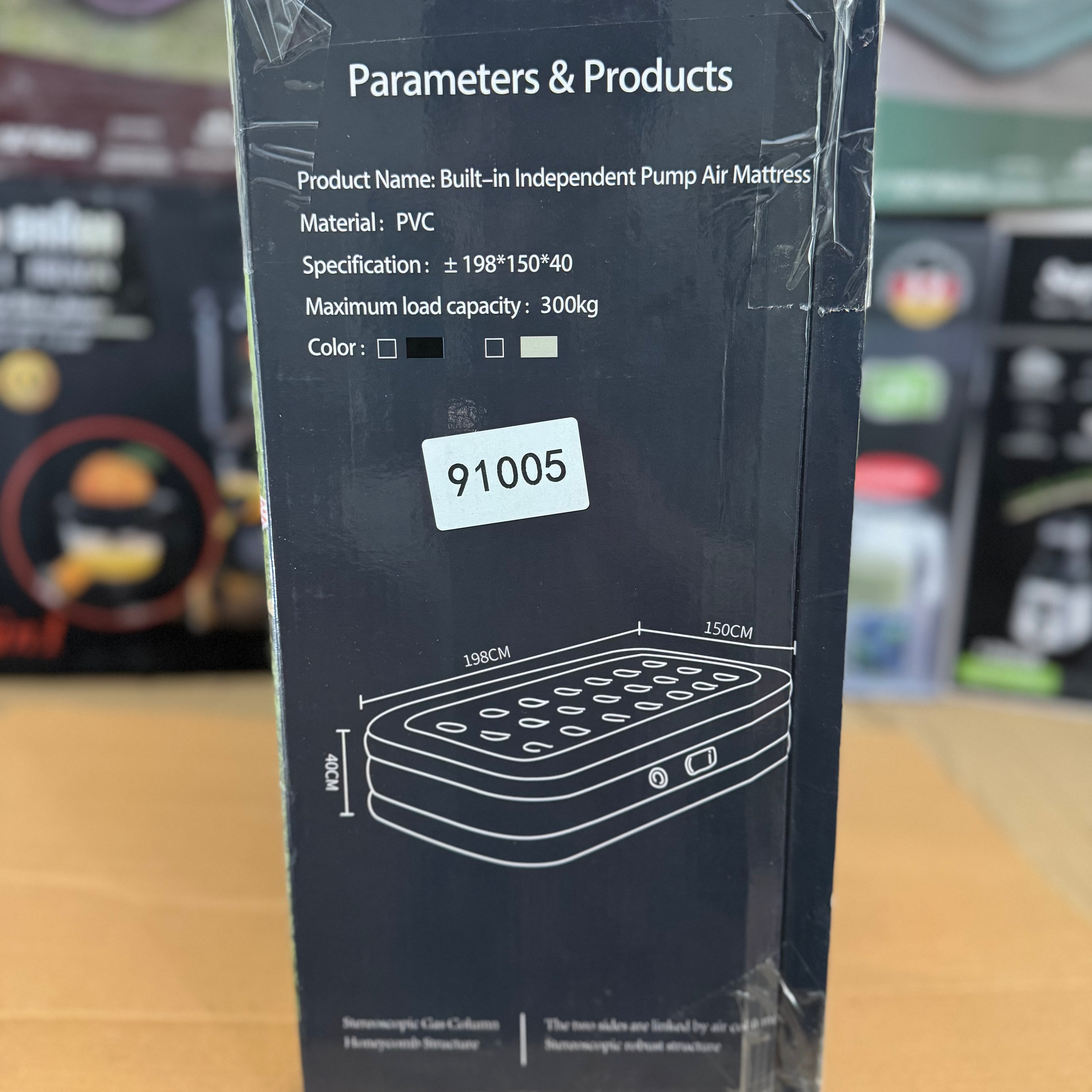 Double Size Inflatable Camping Air Bed 91005 with Electric Pump Lot Imported