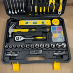 108-Piece Universal Tool Kit - Complete Home DIY Hardware Set with Carry Case German