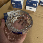 Deli Glassware Premium Crystal Ashtray – Model DSYG012-3 Lot Imported