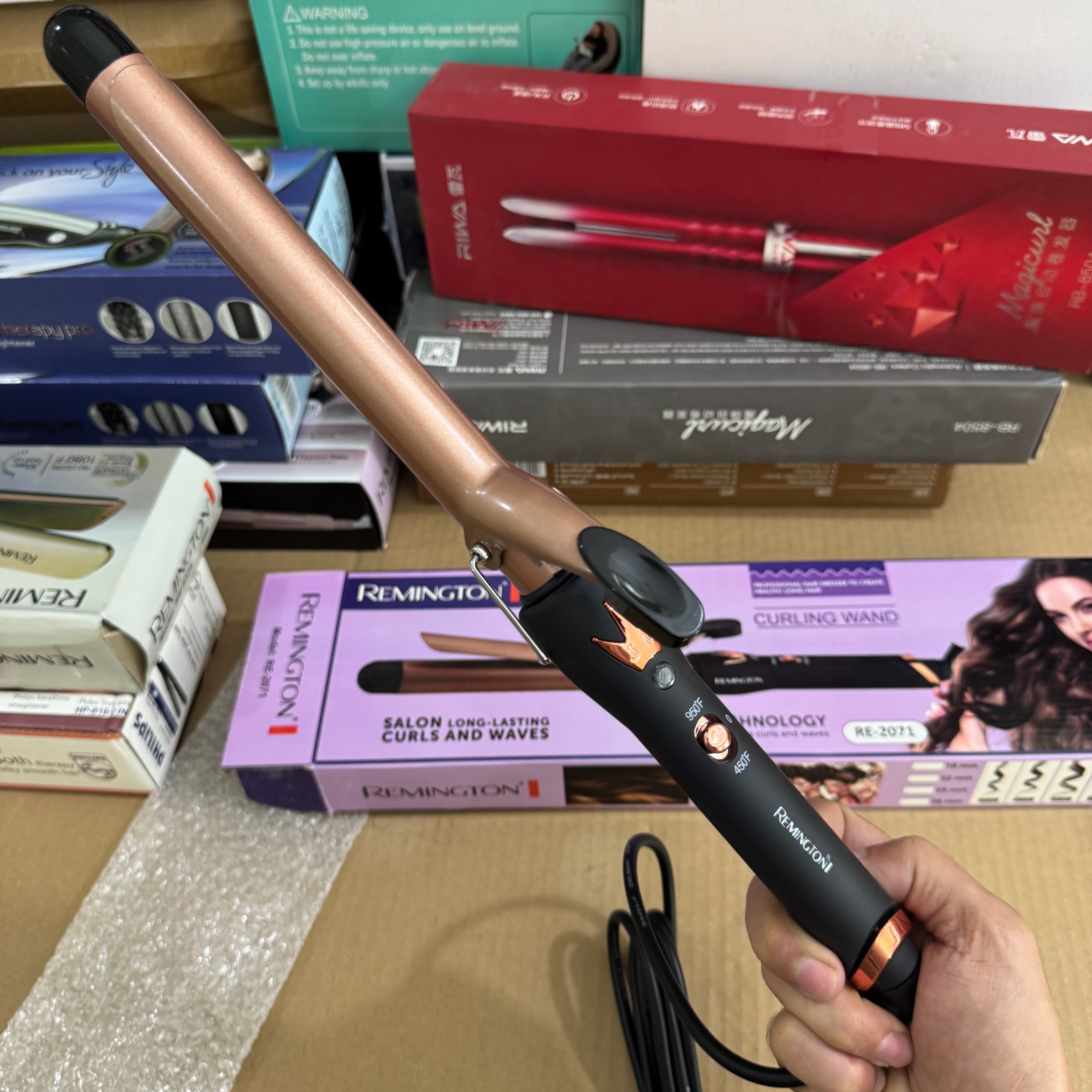 Remington Professional Curling Wand Styler - Model RE-2071 - Lot Imported