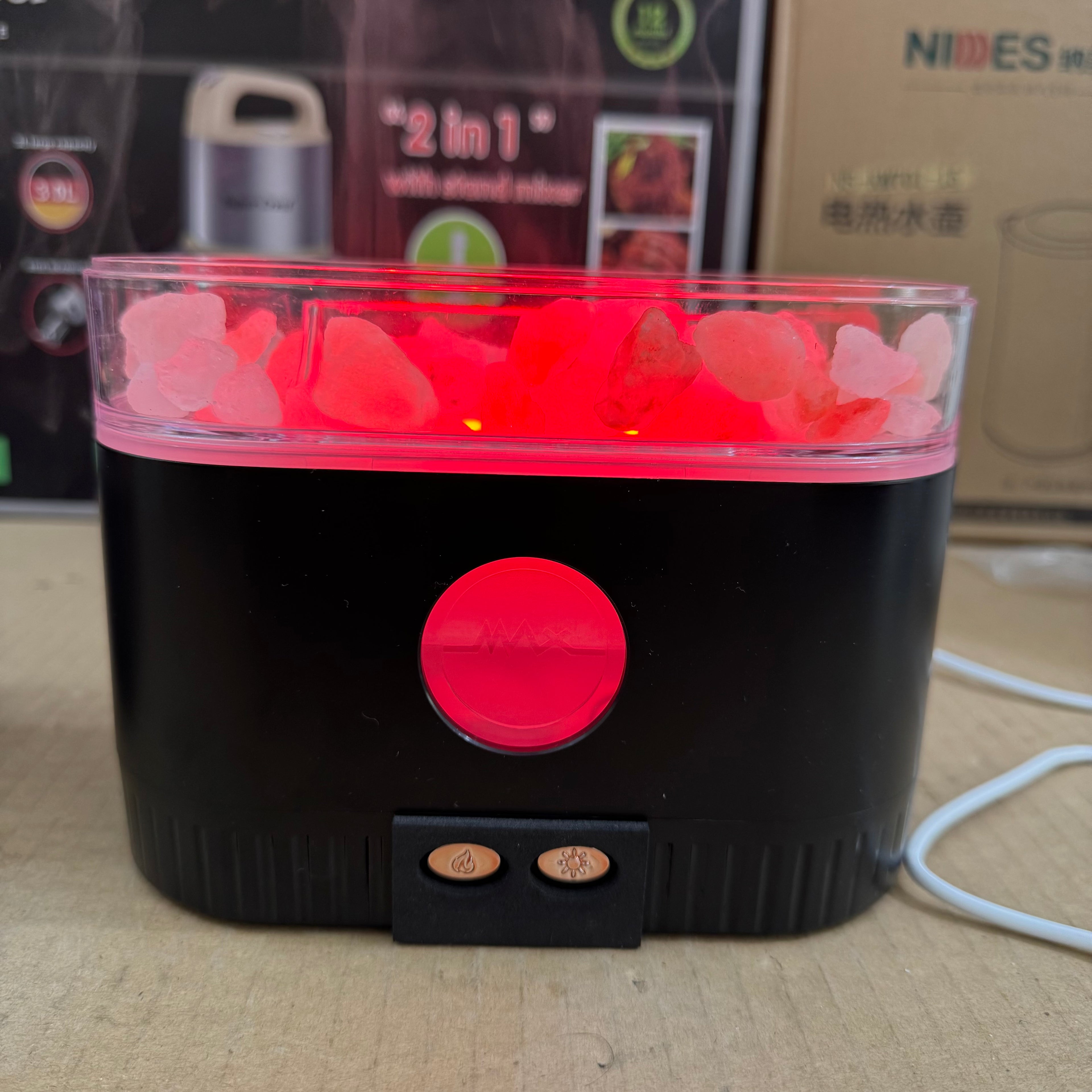Salt Lamp Aroma Diffuser – Natural Ore Humidifier