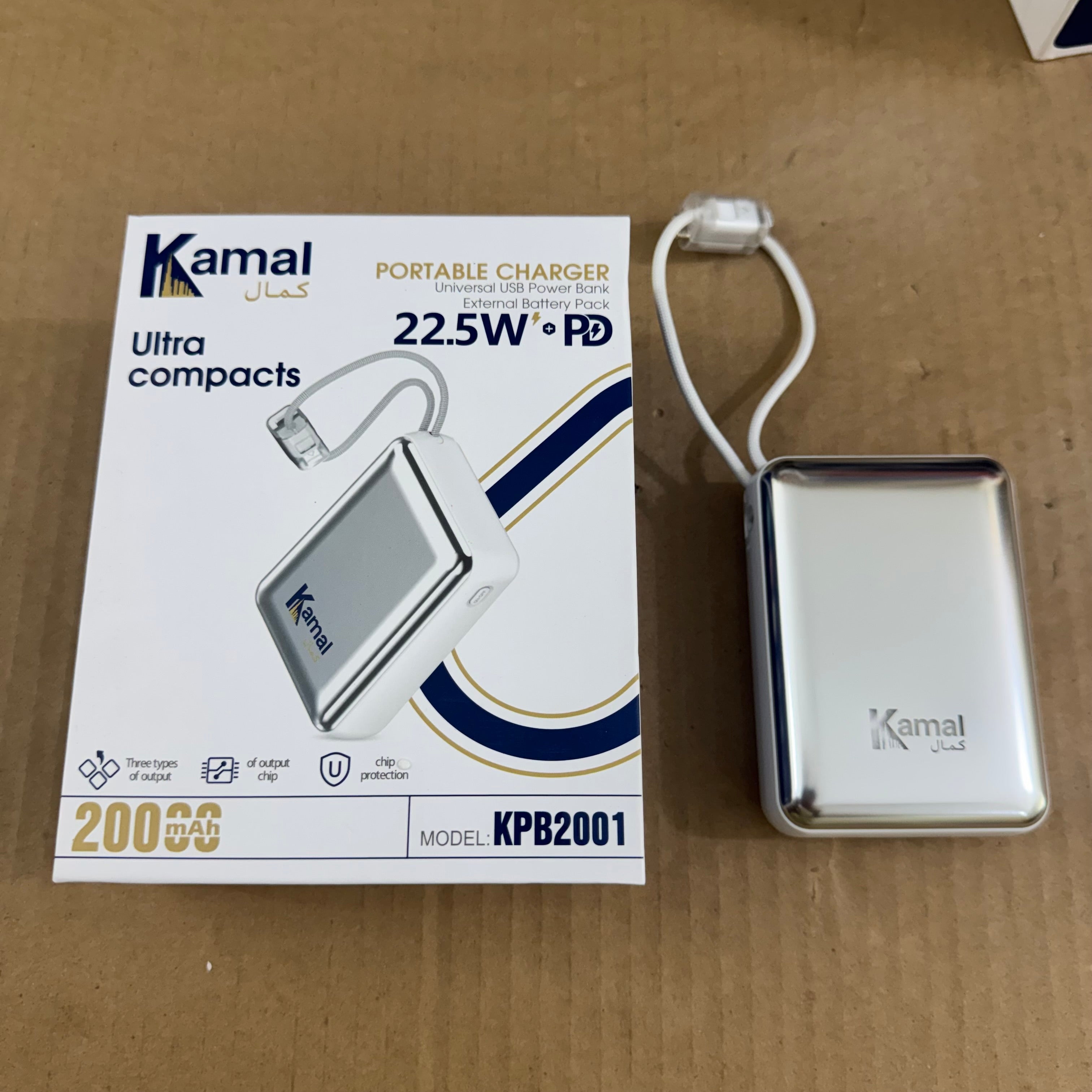 Kamal Ultra Compact 20000mAh Power Bank KPB2001
