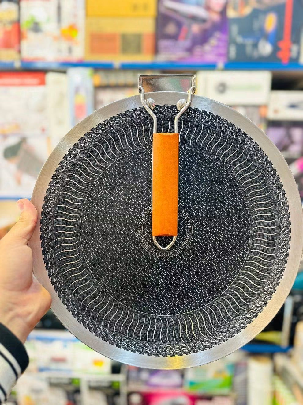 Non Stick Tawa Fry Pan – Large Flat Cooking Pan 34cm