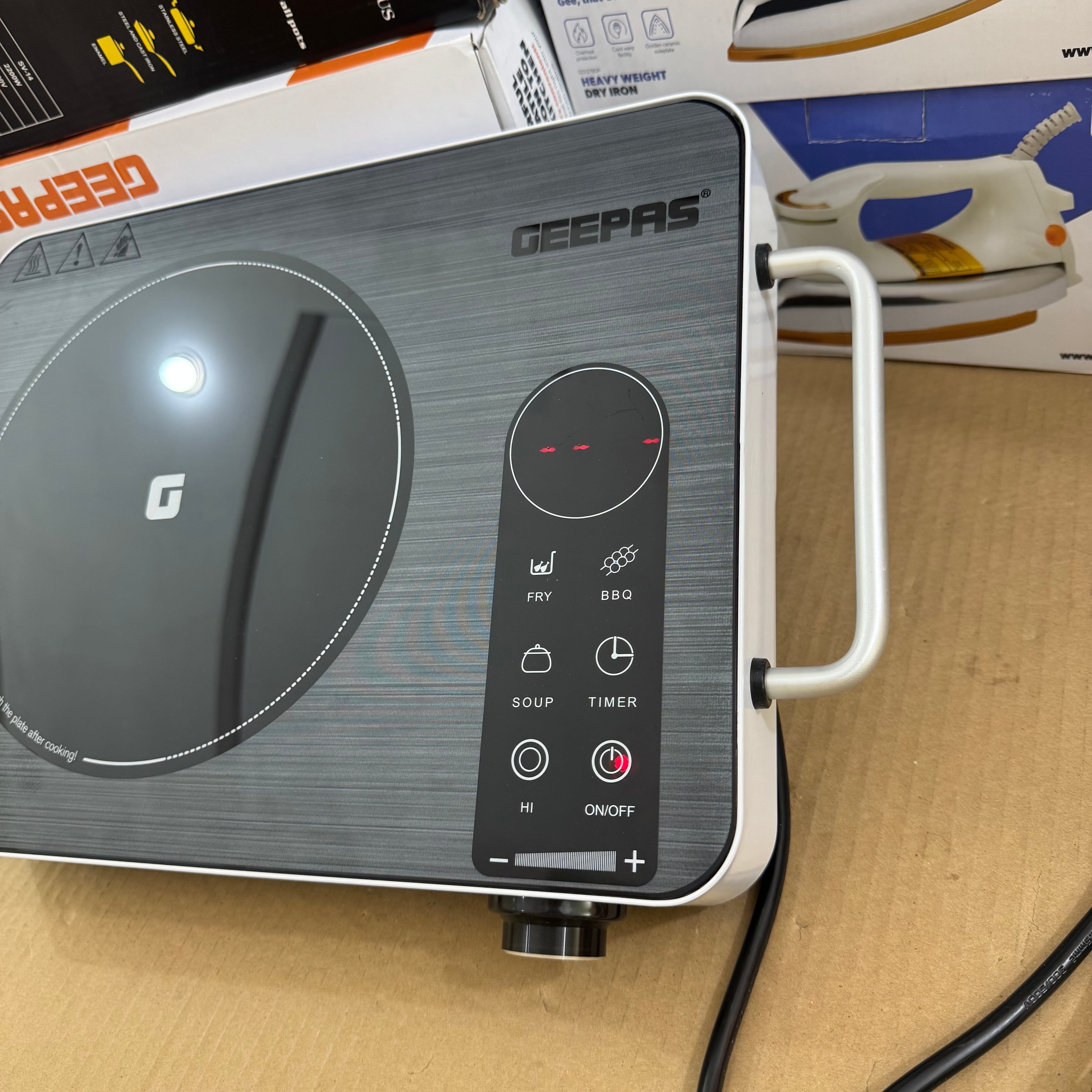 Geepas 3000W Digital Infrared Cooker GIC6922P-3K – 6months warranty