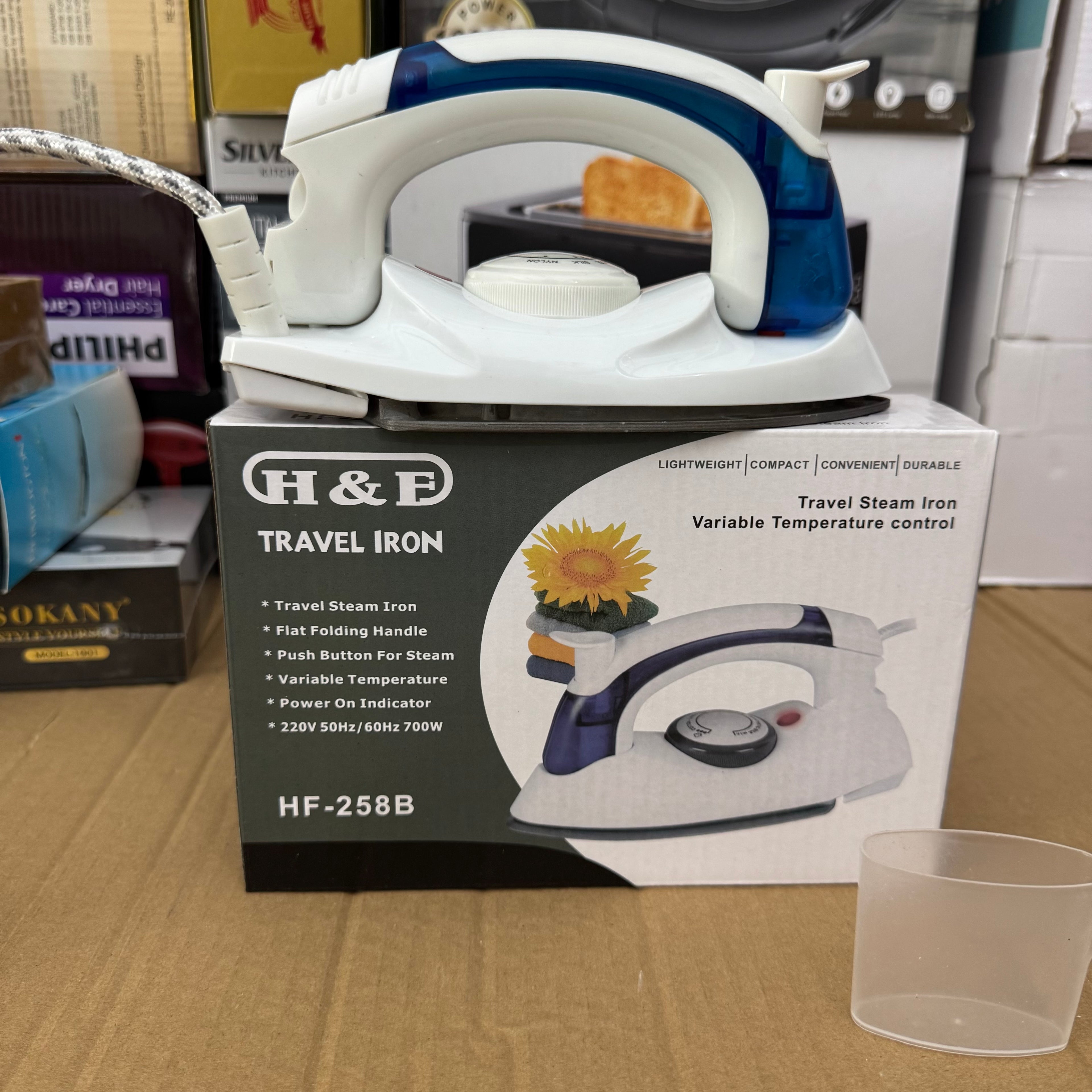 H&F Portable Travel Steam Iron HF-258B Lot Imported