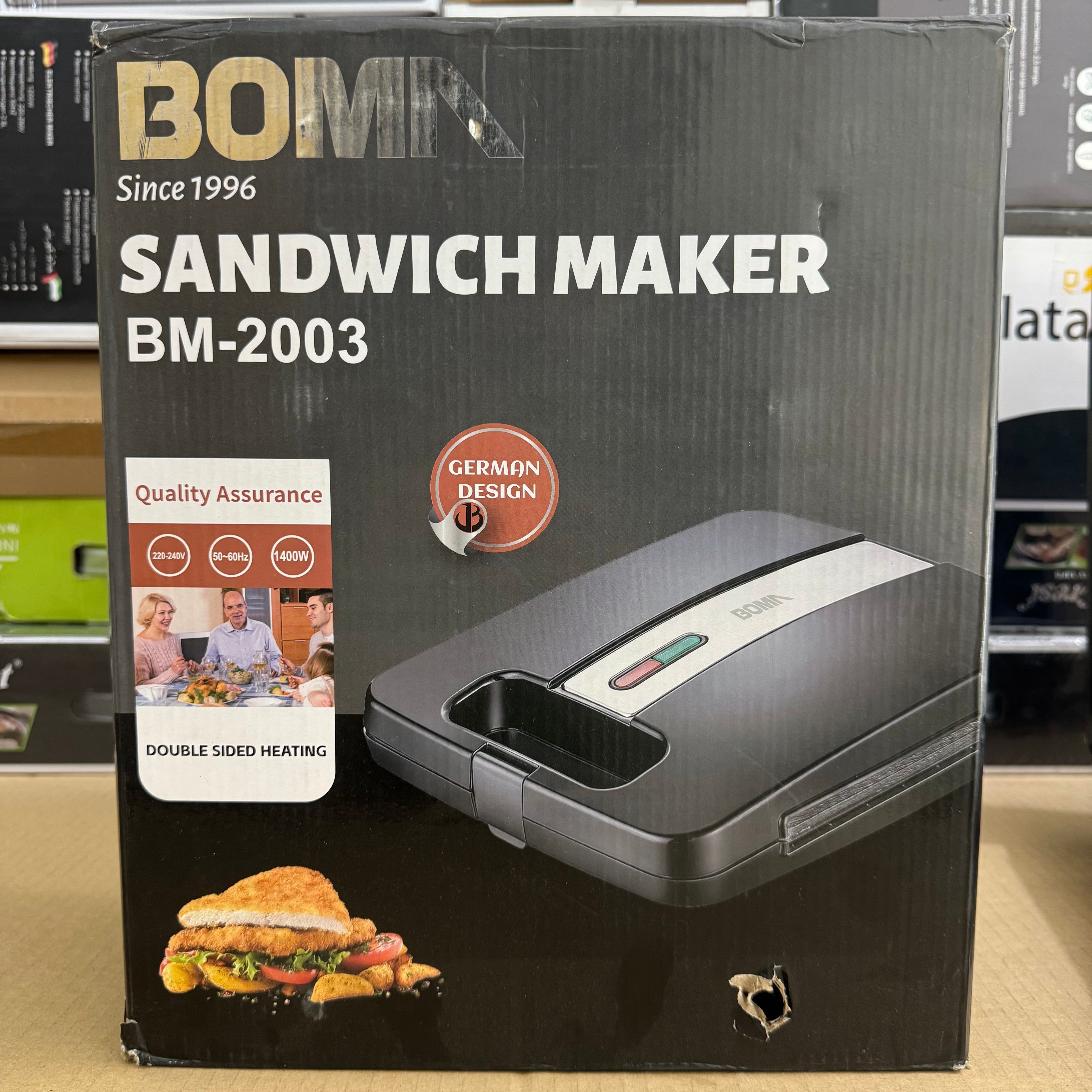 BOMA 1400W Electric Sandwich Maker - Model BM-2003 Lot Imported