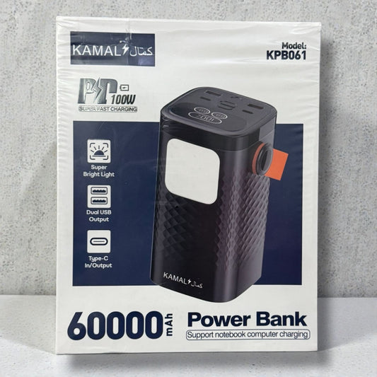 60000mAh Super Fast PD 100W Power Bank – Laptop & Mobile KPB-061
