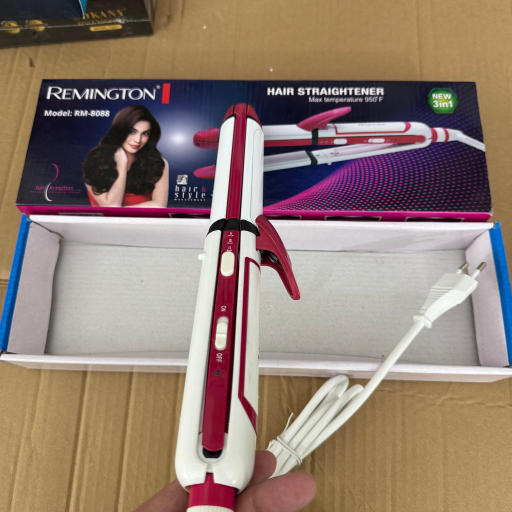 Lot Imported Remington 3-in-1 Hair Straightener Model RM-8088