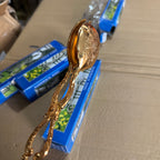 Elegant Gold Floral Sandwich & Salad Tongs Lot Imported