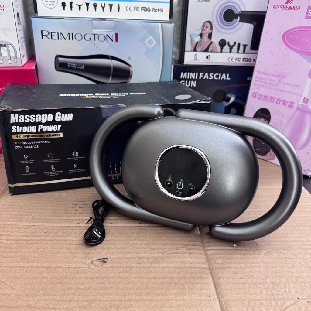 Lot Imported 4 Head Massage Gun Strong Power | Deep Tissue Fascia Massager for Full Body – Pakistan