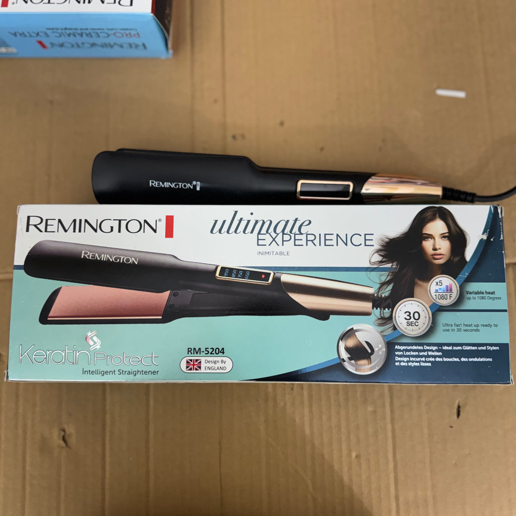 Remington Keratin Protect Intelligent Hair Straightener RM-5204 | Fast Heat, Adjustable Temperature, Ceramic Plates