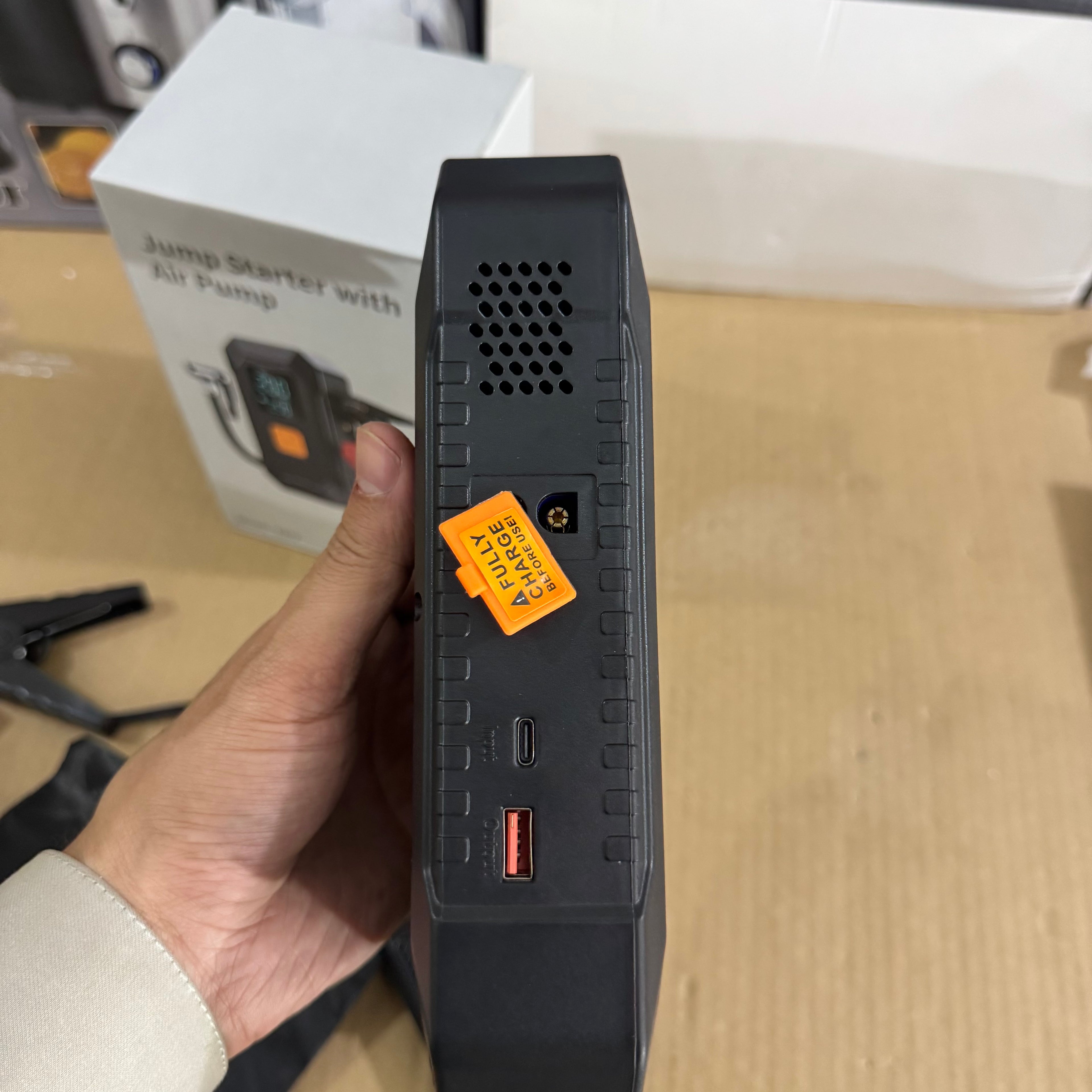 Jump Starter with Air Pump (Model: ES12) – Original Lot Imported