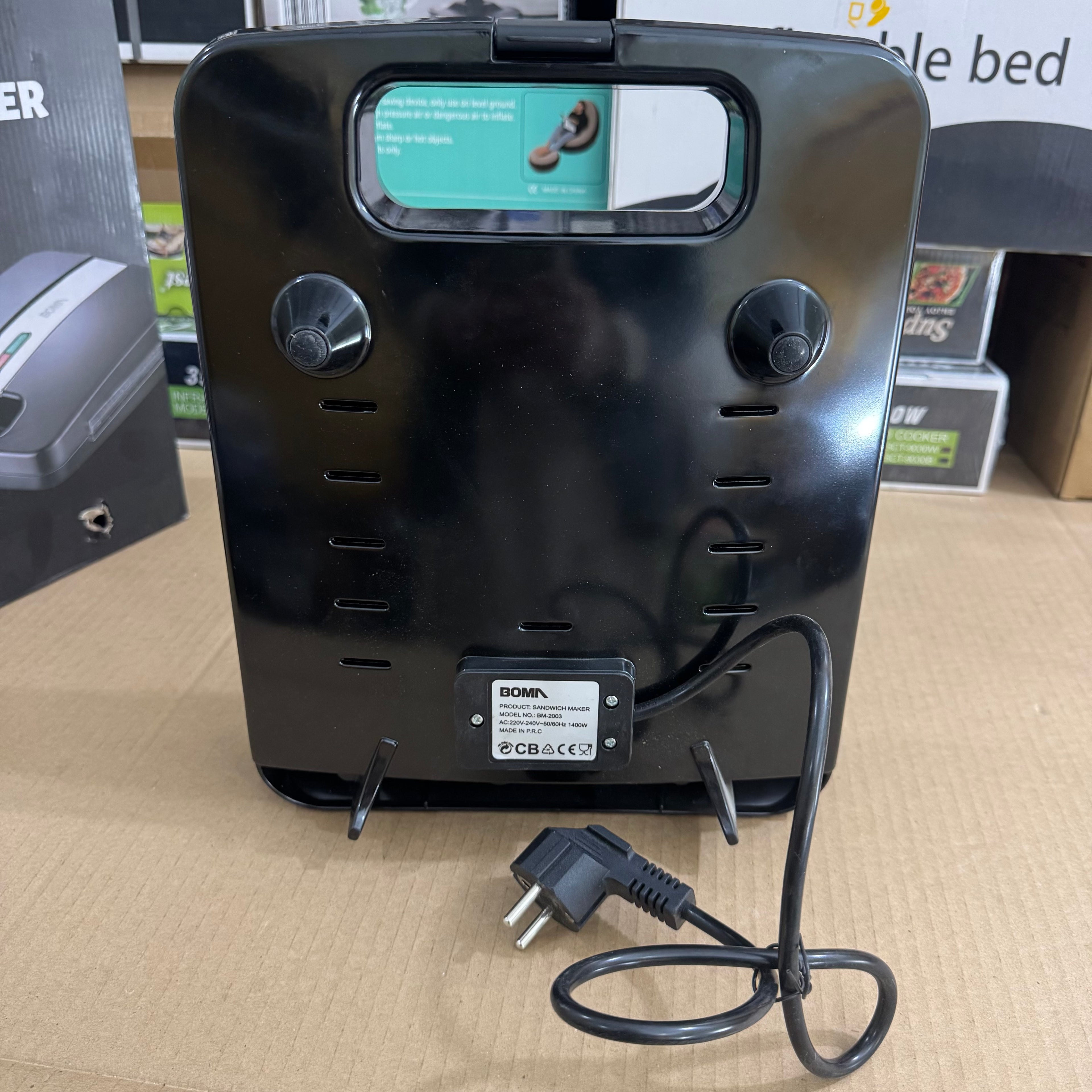 BOMA 1400W Electric Sandwich Maker - Model BM-2003 Lot Imported