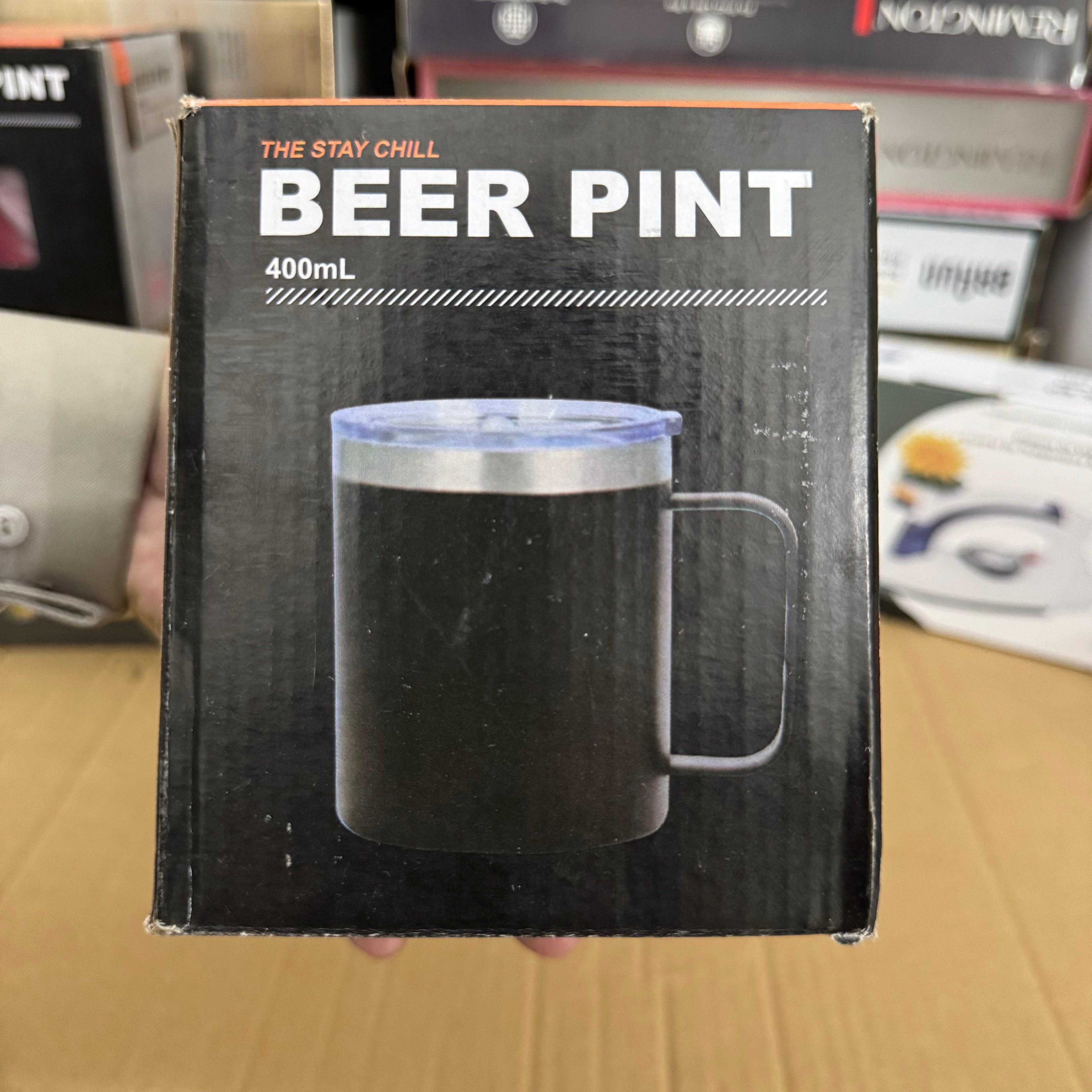 Insulated Beer Pint Mug - 400ml Lot Imported
