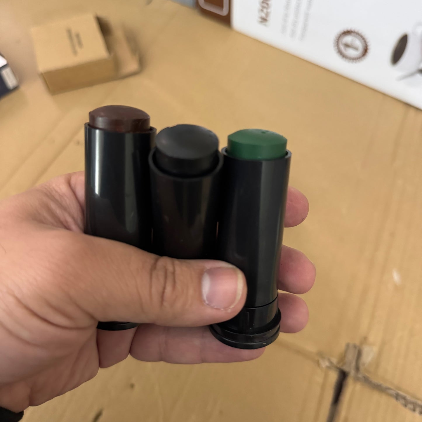 3 Camouflage Face Paint Sticks – Waterproof Tactical & Outdoor Face Paint