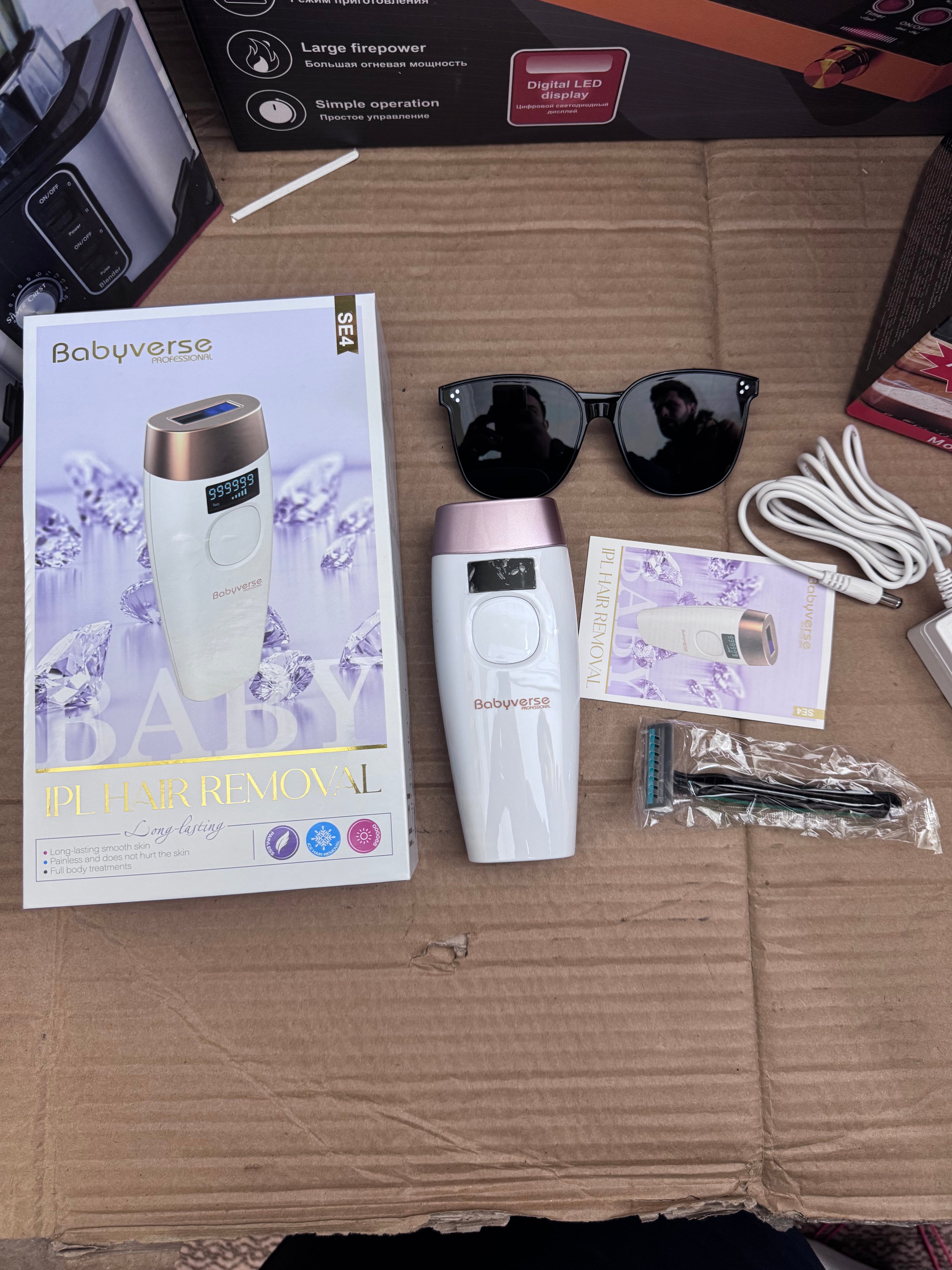 Babyverse Professional IPL Hair Remover – Lot Imported | Permanent Hair Reduction Device Pakistan