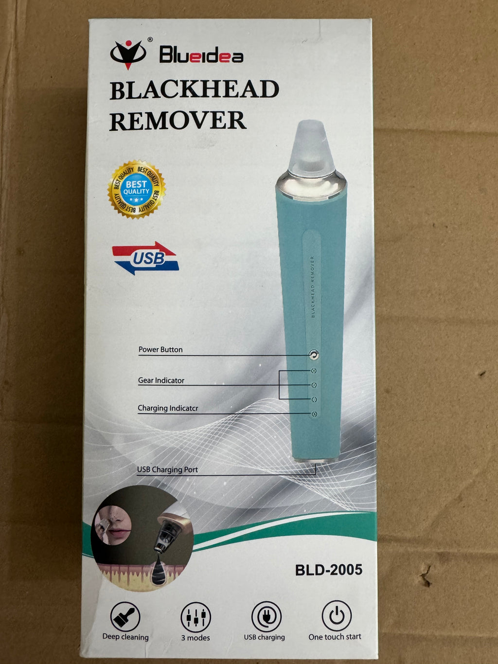 Lot Imported Blueidea Electric Blackhead Remover – Deep Pore Cleansing Vacuum