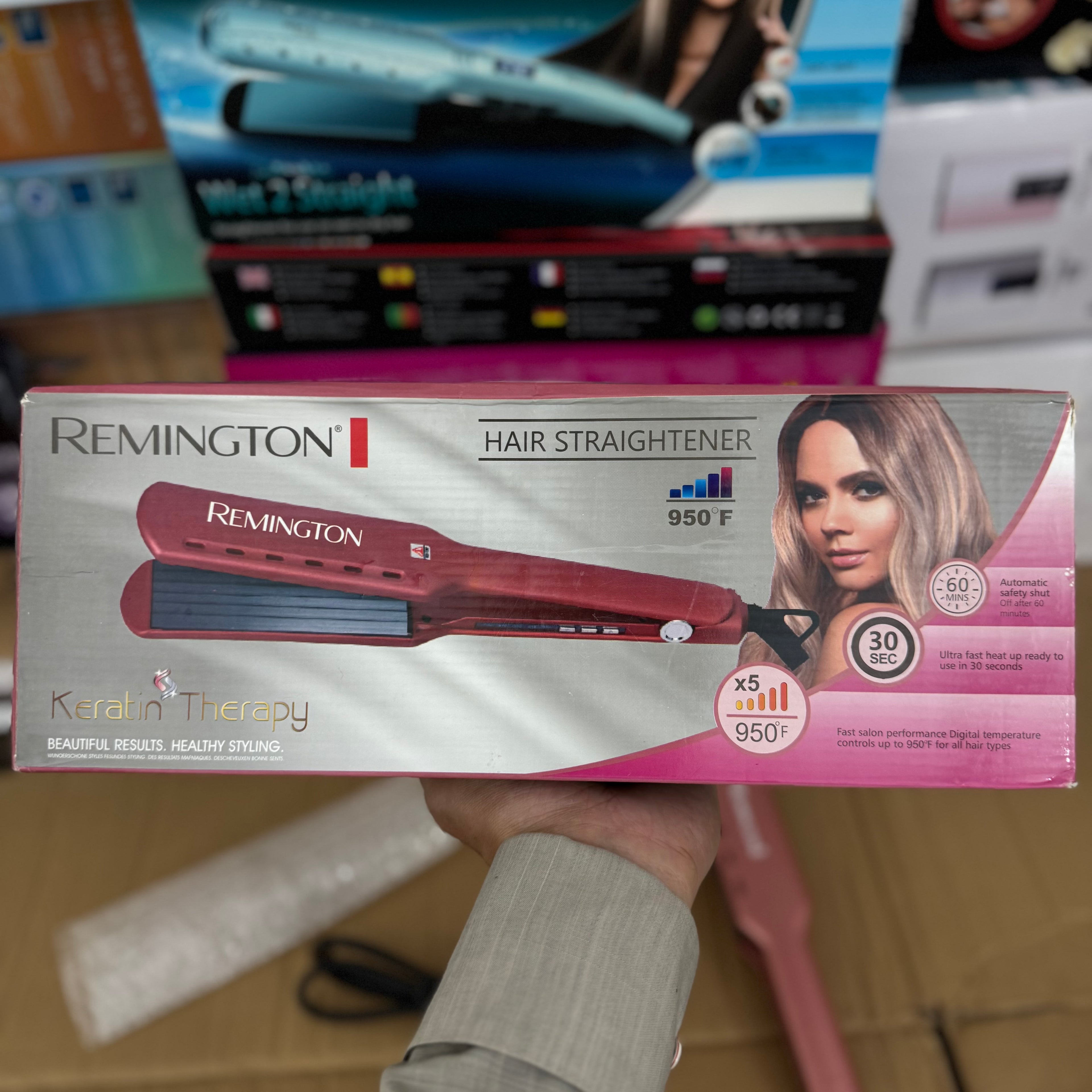 Lot Imported Remington Keratin Therapy Hair Straightener Model S-8590