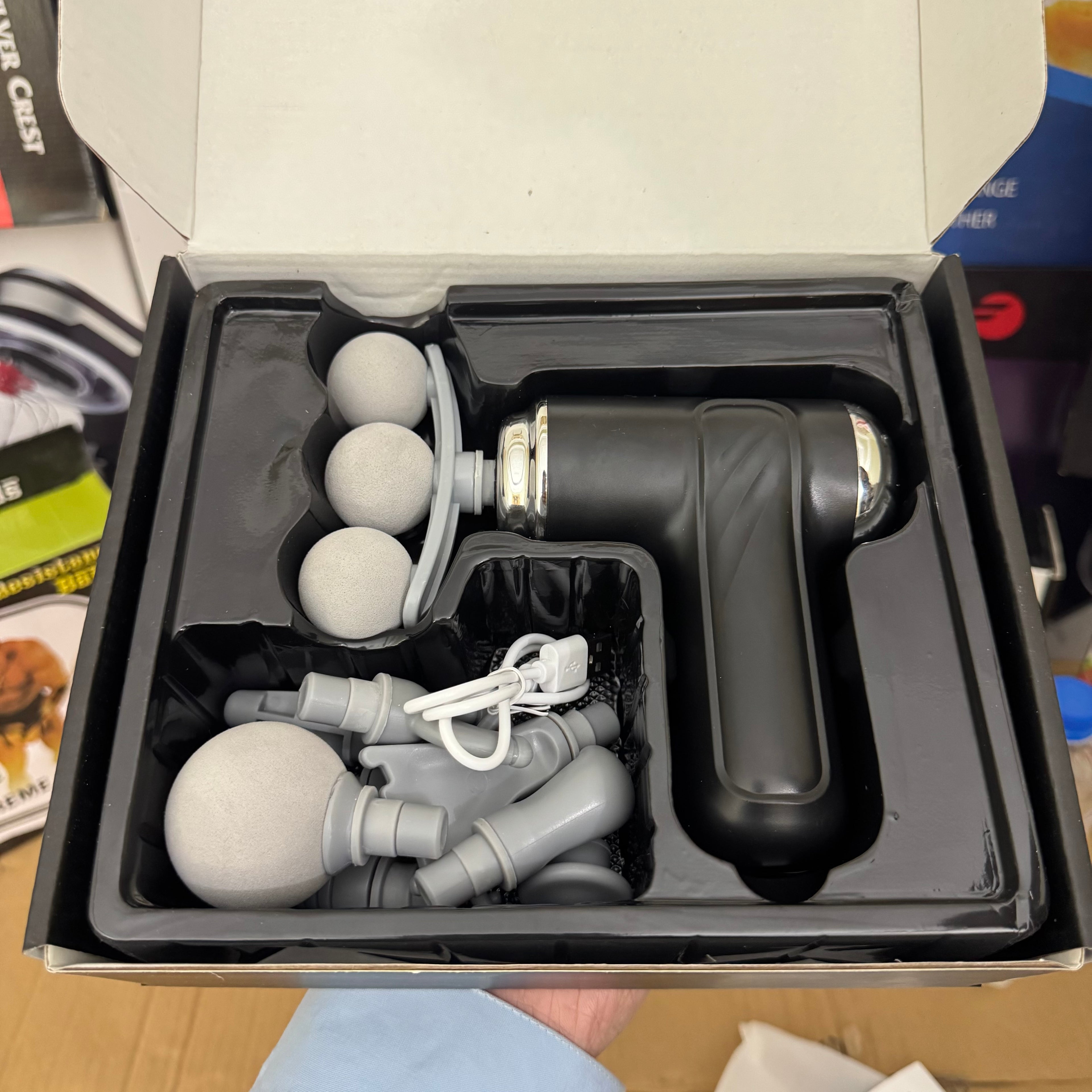 Blueidea BLD-130 9-in-1 Three-Headed Fascia Massage Gun