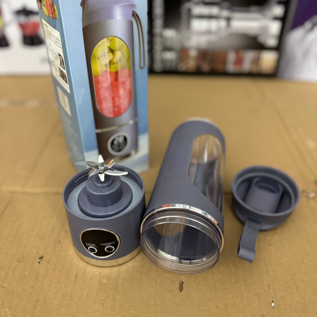 HS-860 Portable Juicing Cup Blender – USB Rechargeable Mini Smoothie Maker Bottle with Stainless Steel Blades