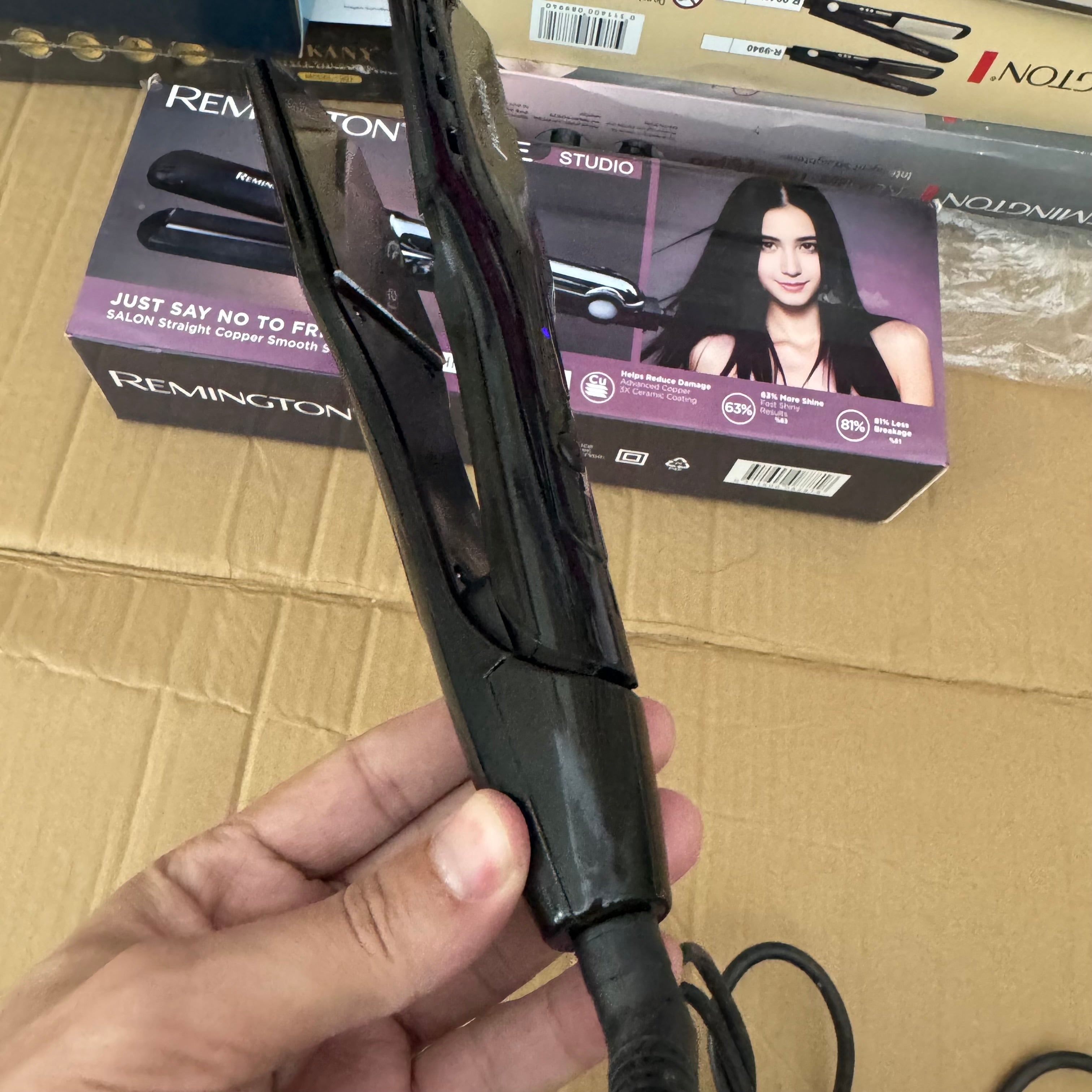 Lot Imported Remington Style Studio Copper Smooth Styler Model S-5500