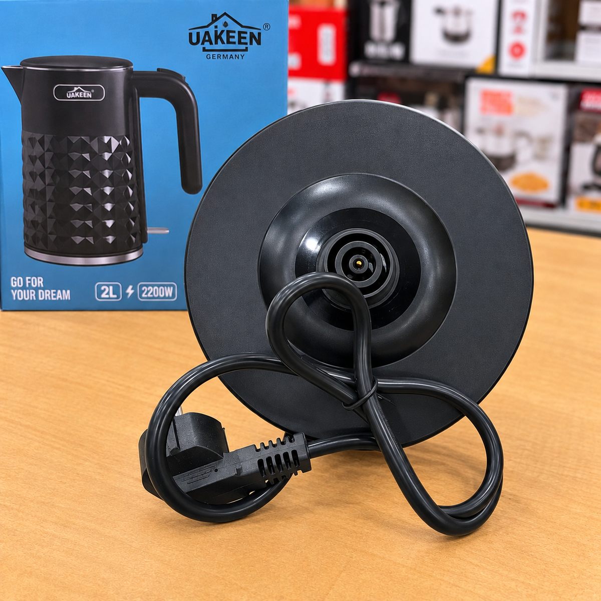 Uakeen Germany 2L 2200W Electric Kettle