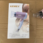 KEMEY KM-6831 Compact Hair Dryer -Efficiency Professional Blow Dryer