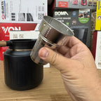 Premium 1.0L Insulated Thermal Tea Pot Black| Smart Temperature Display & Wood Handle