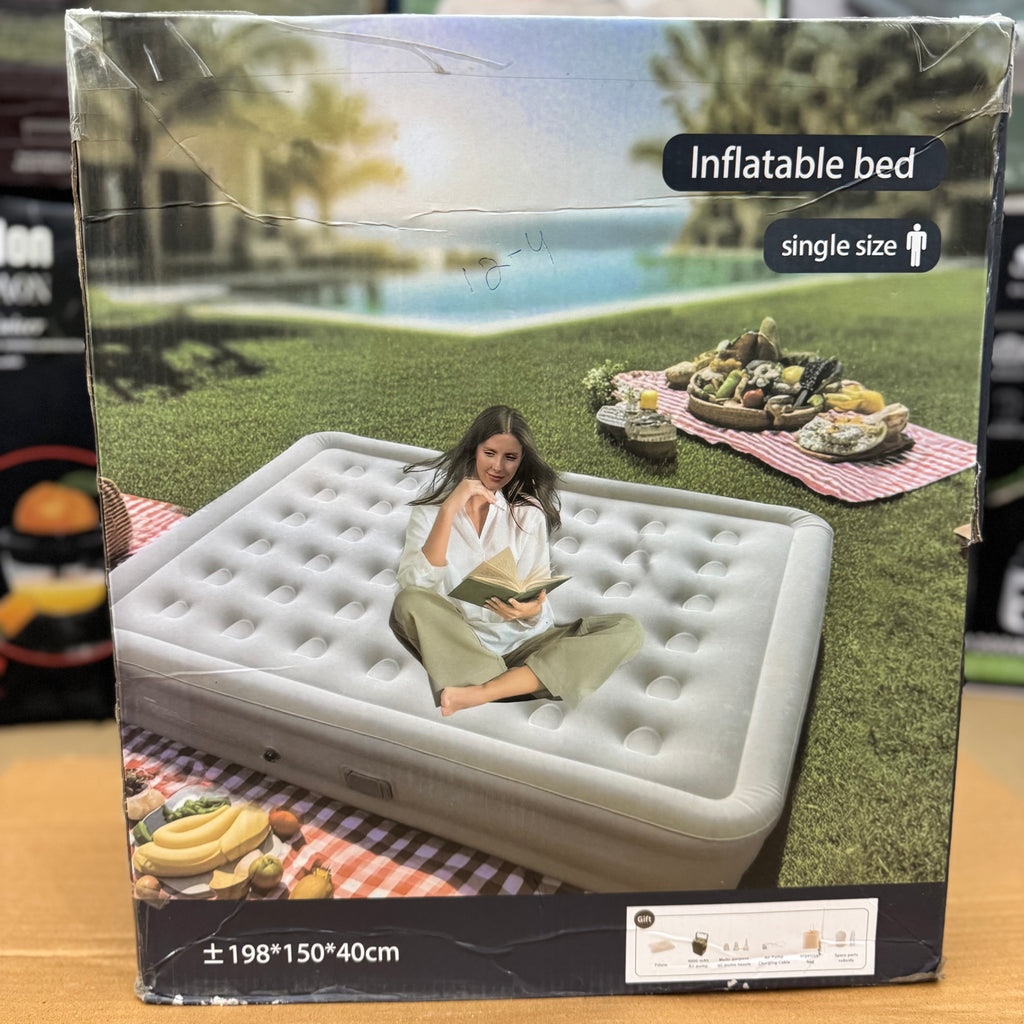 Single Size Inflatable Air Bed - Model 198 Lot Imported