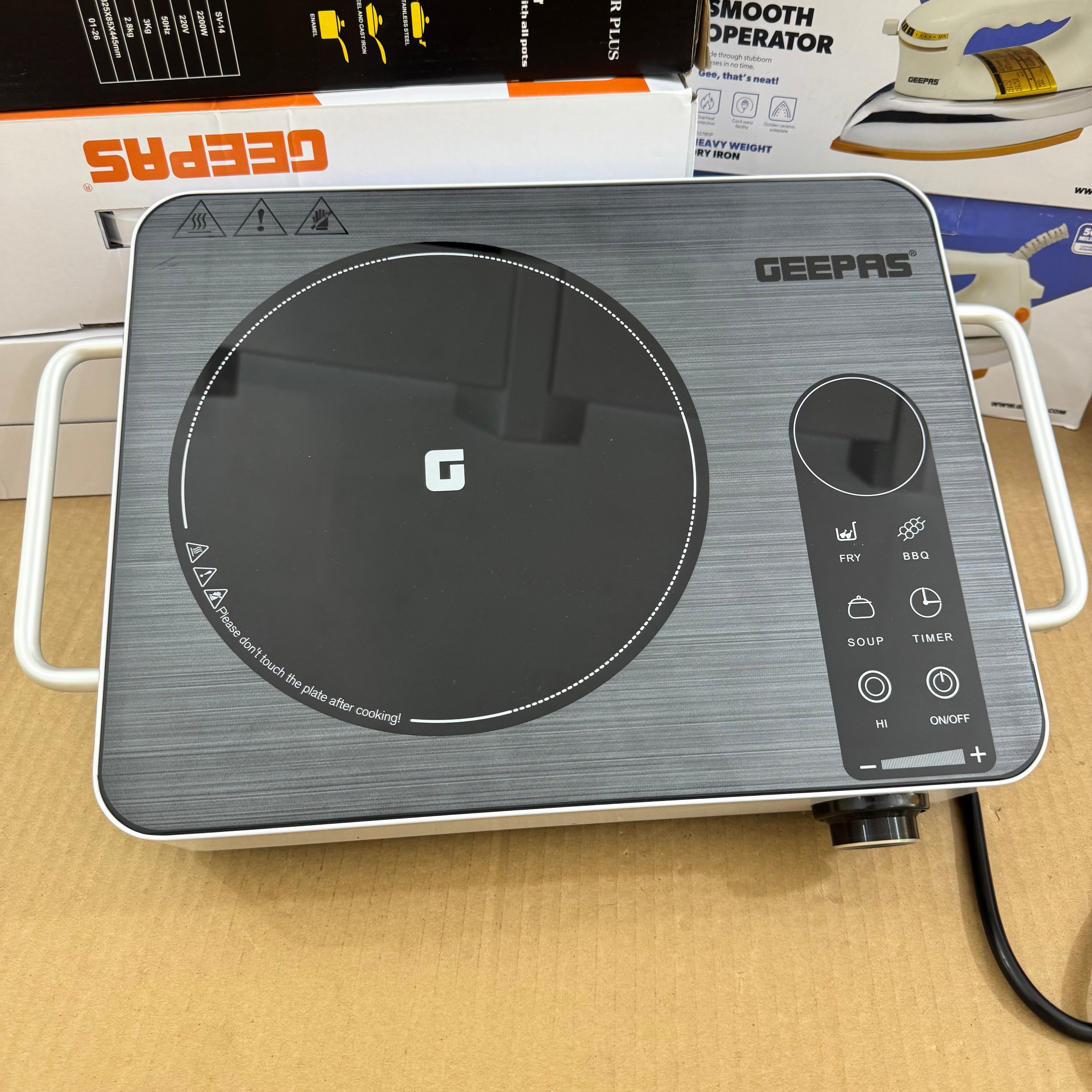 Geepas 3000W Digital Infrared Cooker GIC6922P-3K – 6months warranty