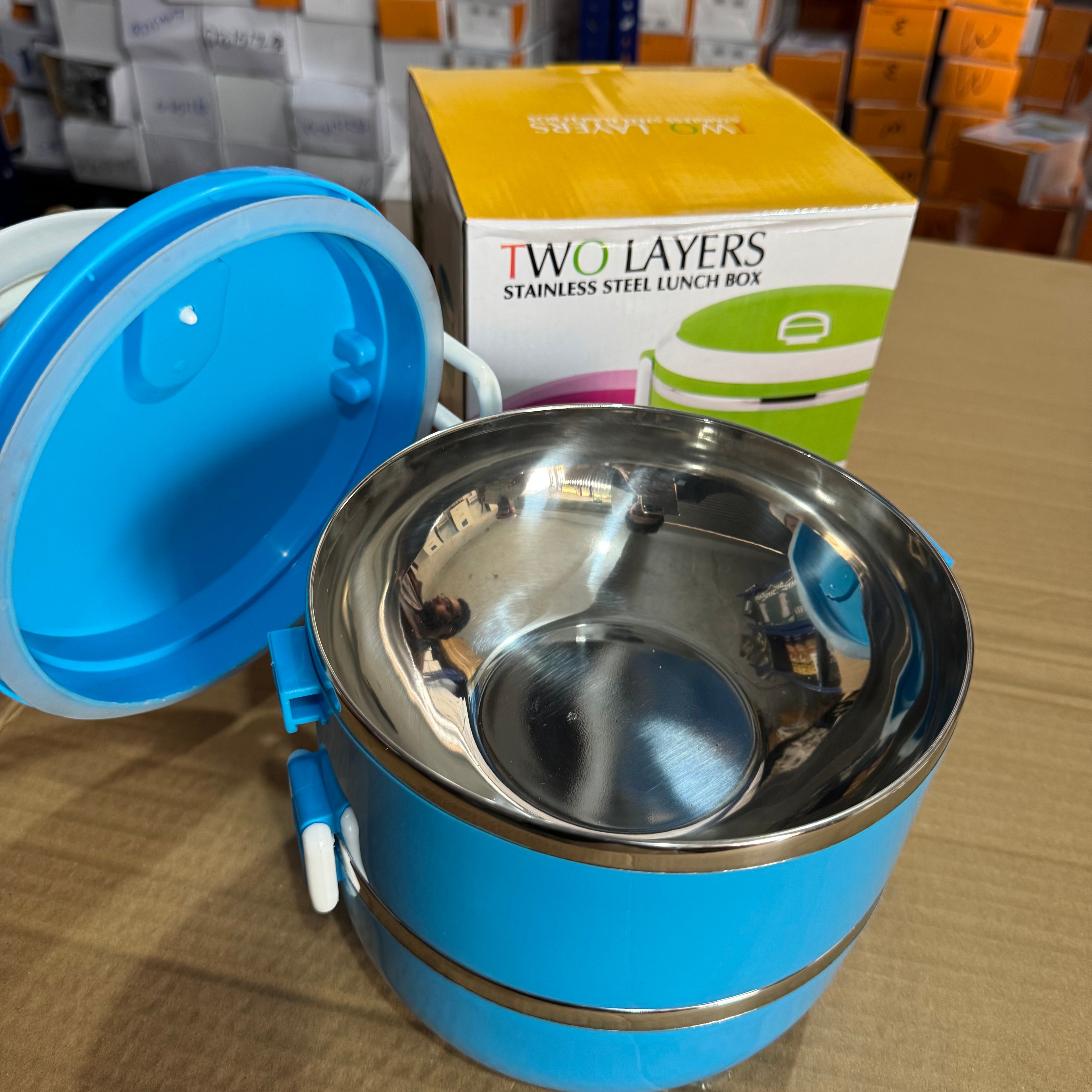 Lot Imported Stainless Steel Insulated Lunch Box – 900ml & 2.0L