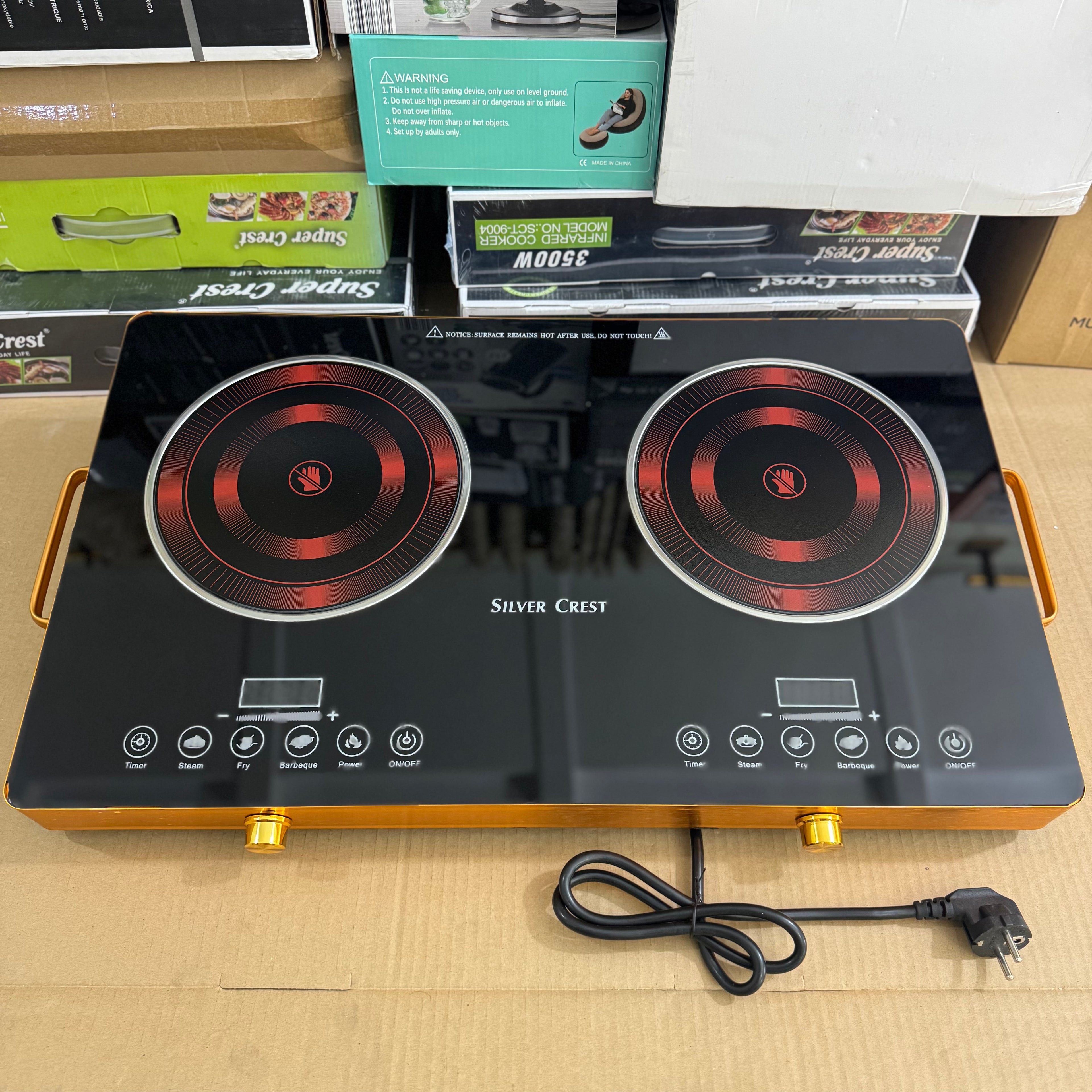 Silver Crest Double Burner Electric Ceramic Stove - SC-7038 6months warranty