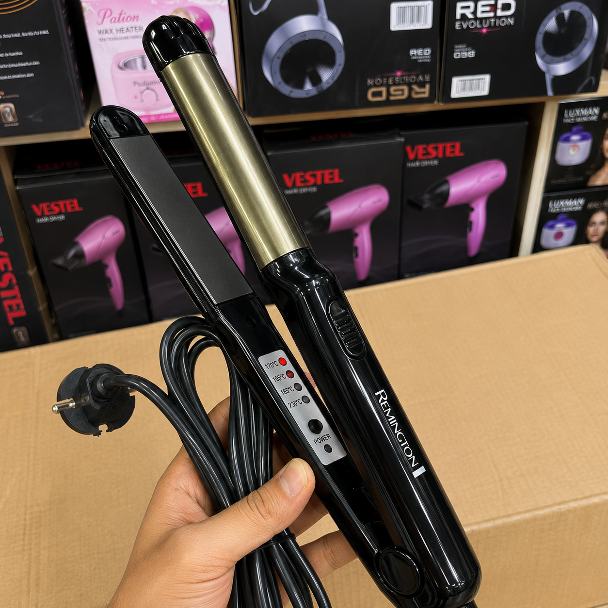 Remington Professional 2-in-1 Hair Iron & Curler RM-3009