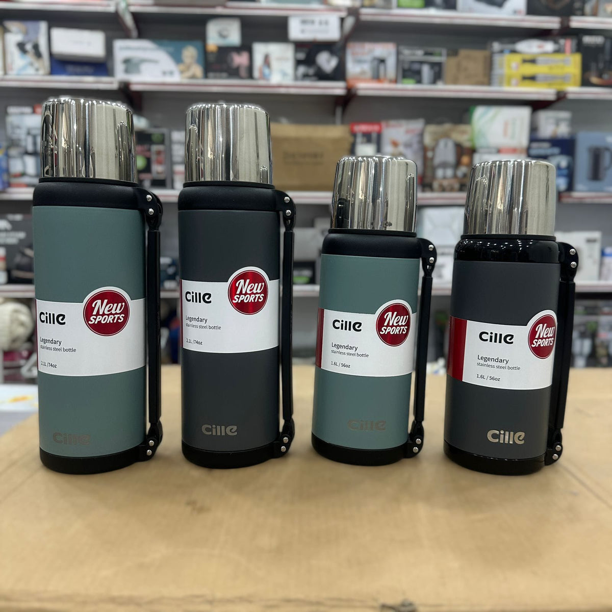 Cille 2.1L Stainless Steel Vacuum Thermos Bottle – Sports Travel Flask