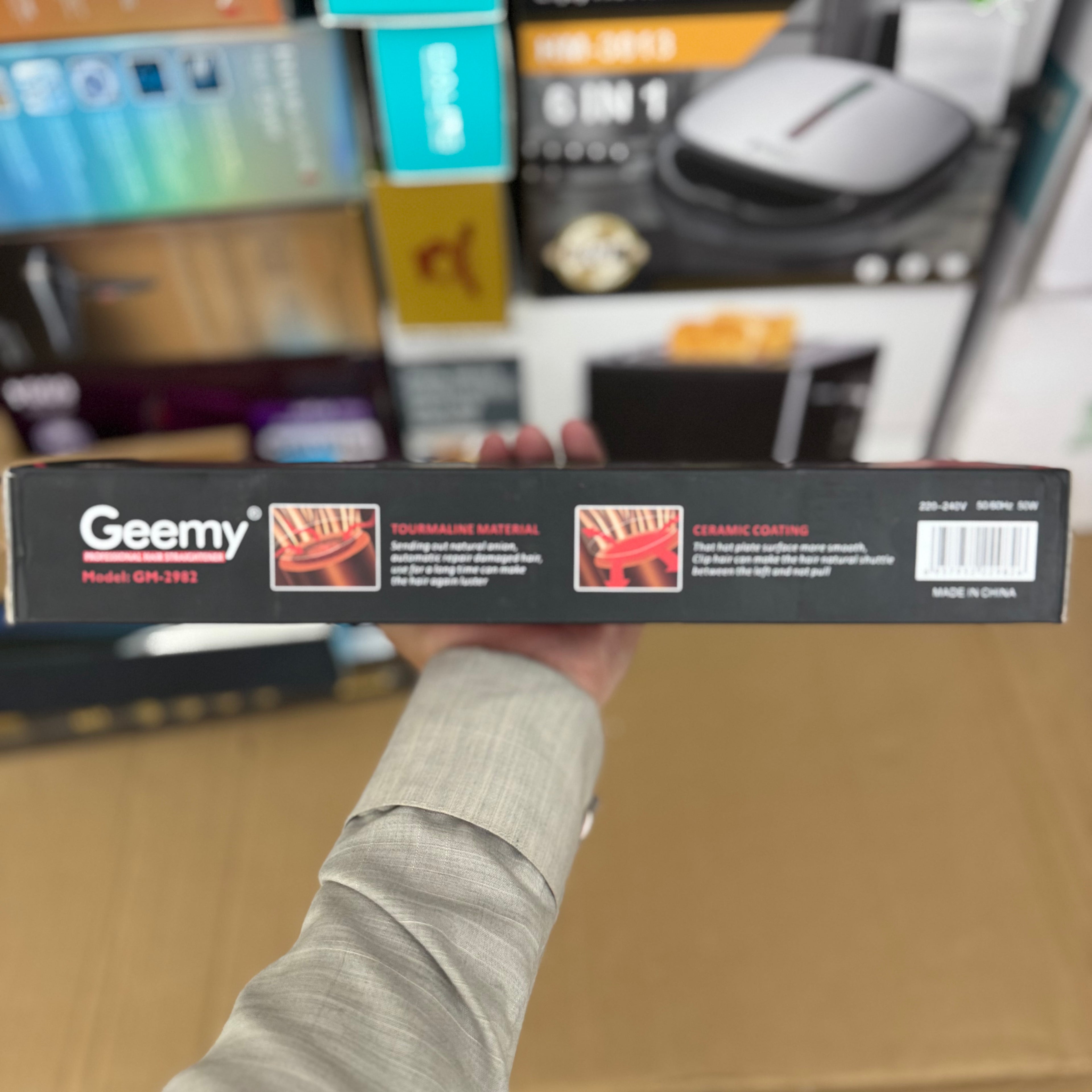 Lot Imported Geemy Professional Hair Straightener Model GM-2982