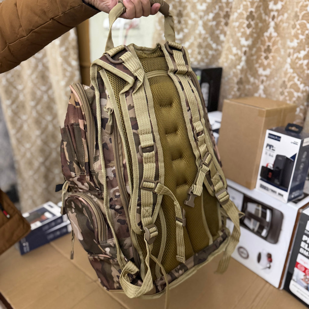 50L Tactical Camouflage Backpack – Waterproof Multipurpose Travel & Outdoor Bag