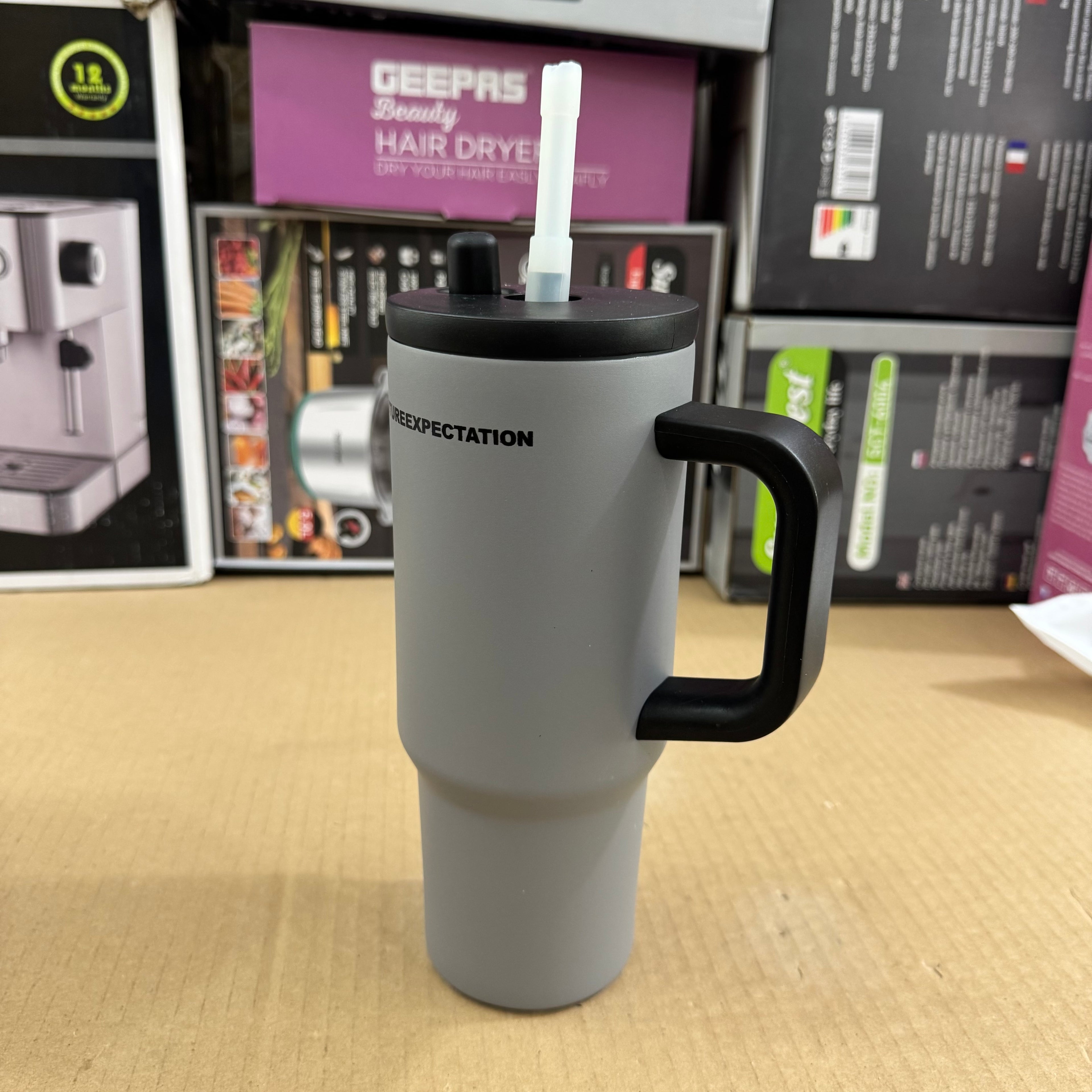 Fun+ Future Expectation 1180ml Vacuum Insulated Tumbler - Grey
