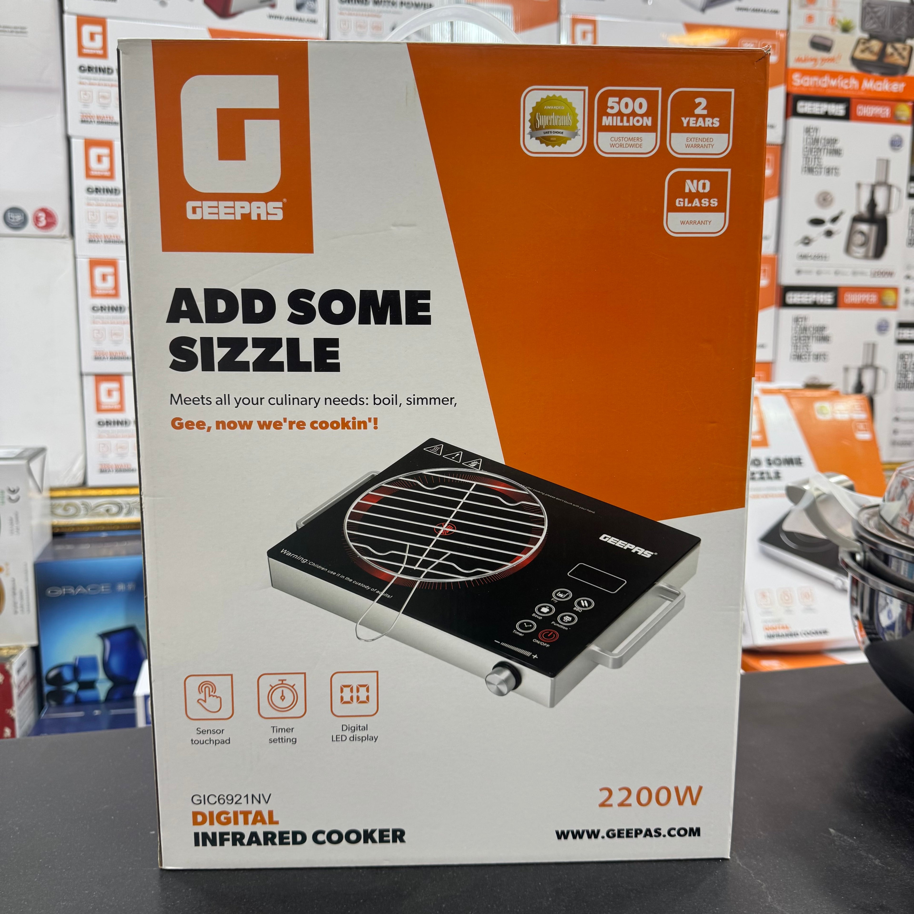 Geepas Ceramic INfrared Stove With Grill GIC6921NV
