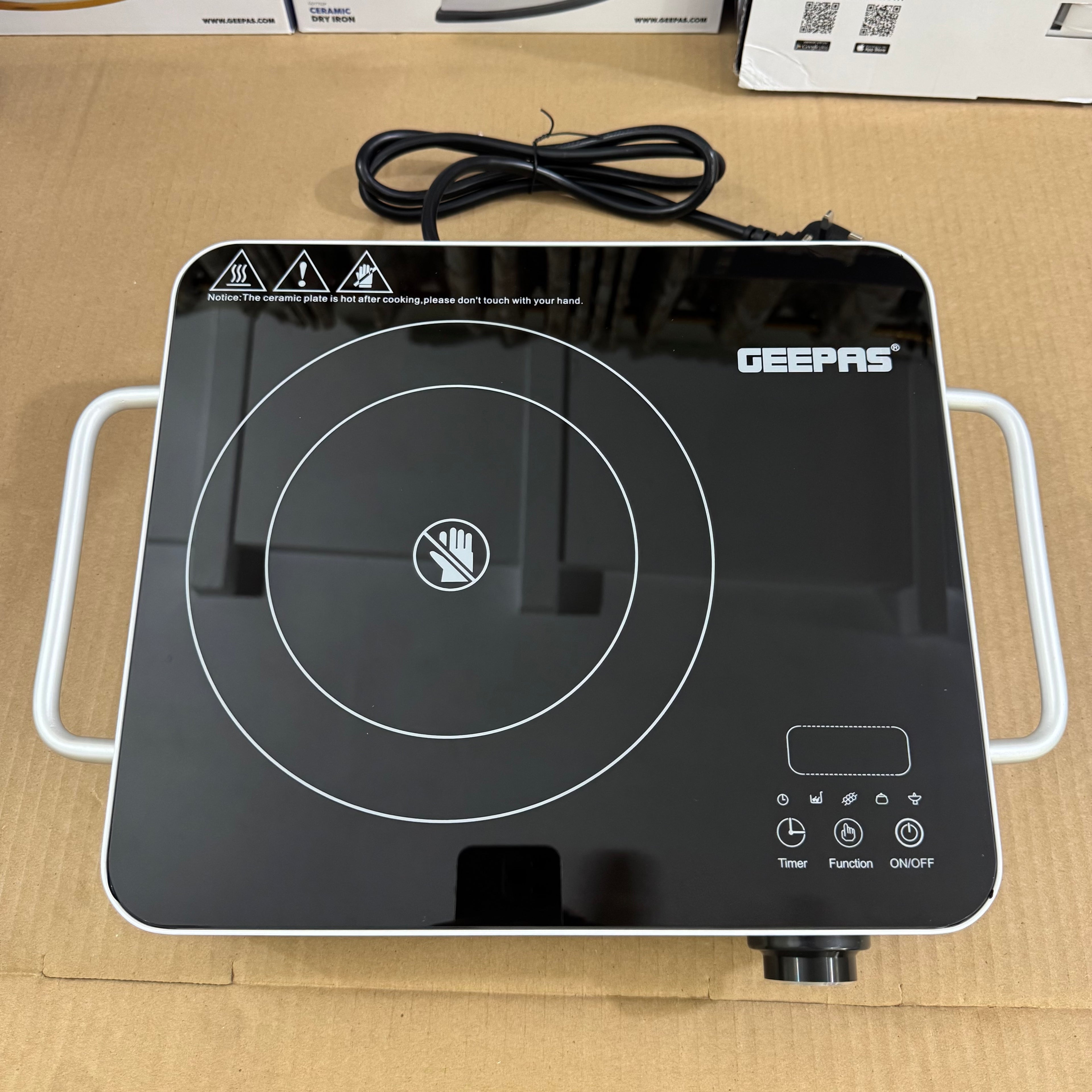 Geepas 2200W Digital Infrared Cooker GIC6923P – Heavy Duty 6months warranty