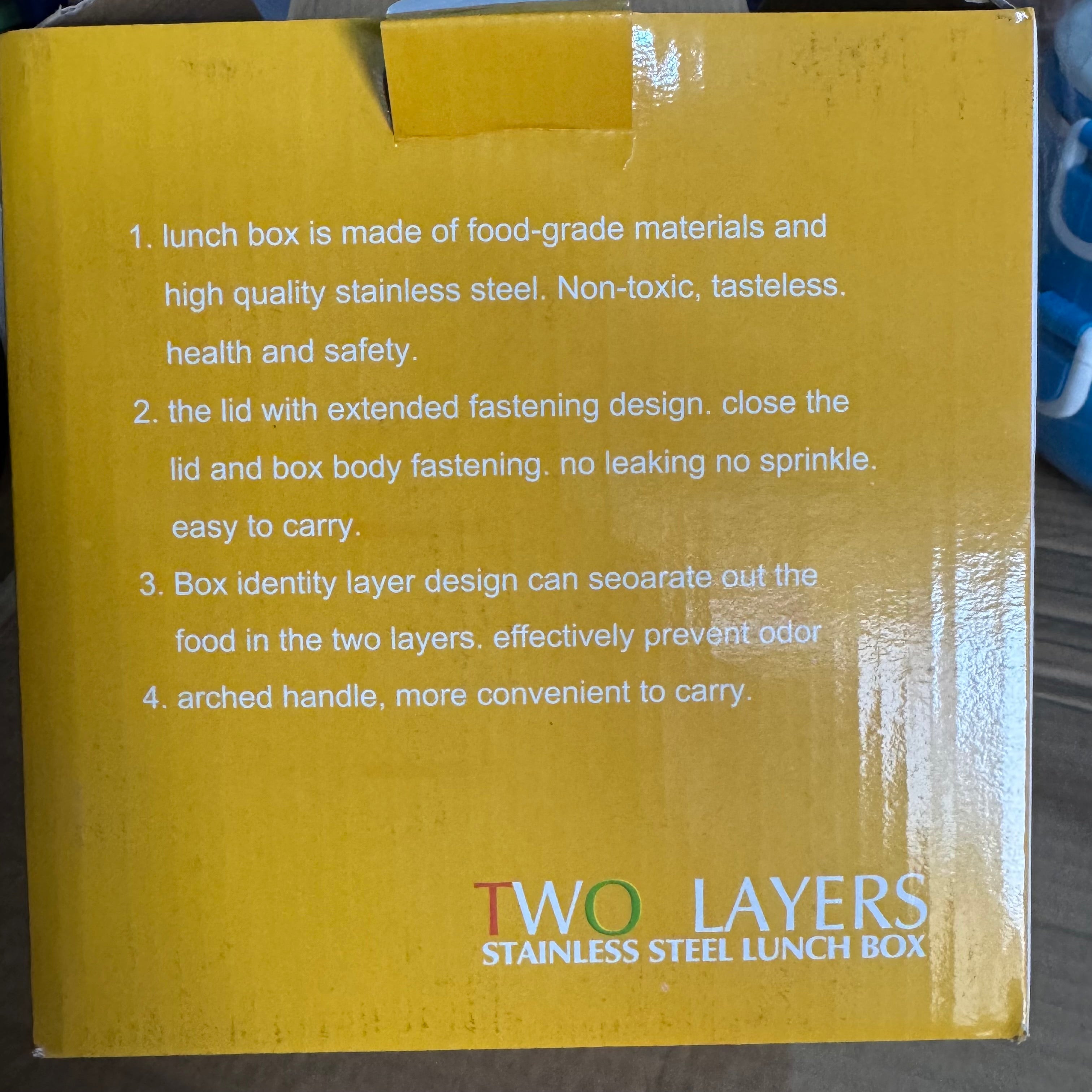 Lot Imported Stainless Steel Insulated Lunch Box – 900ml & 2.0L